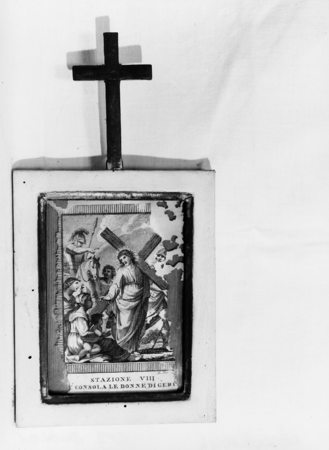 Gesù consola le donne di Gerusalemme (stampa, elemento di serie) di Peroni Giuseppe (ultimo quarto XVIII)