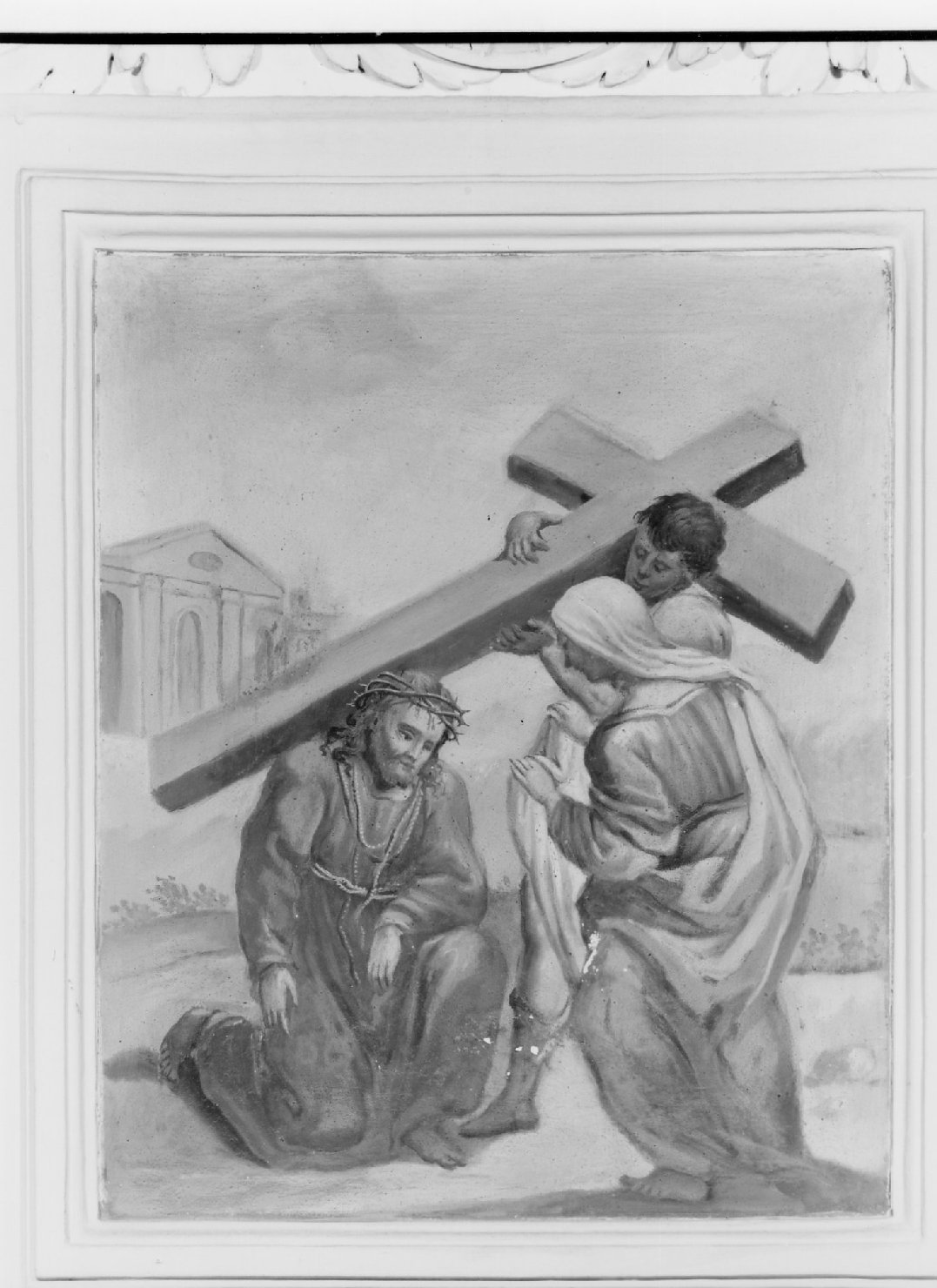 Gesù asciugato dalla Veronica (dipinto, elemento d'insieme) - ambito romagnolo (ultimo quarto XVIII)