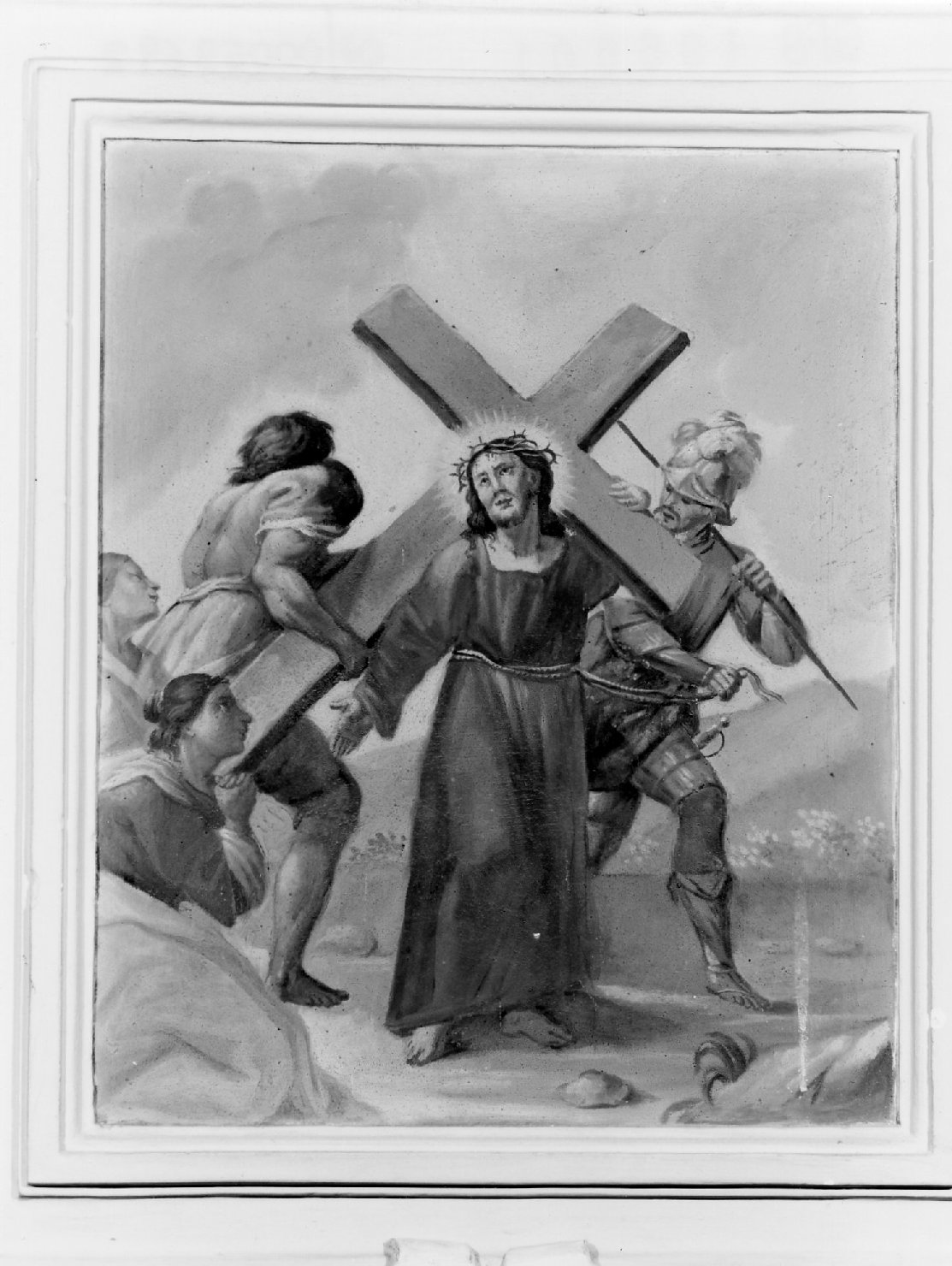 Gesù consola le donne di Gerusalemme (dipinto, elemento d'insieme) - ambito romagnolo (ultimo quarto XVIII)