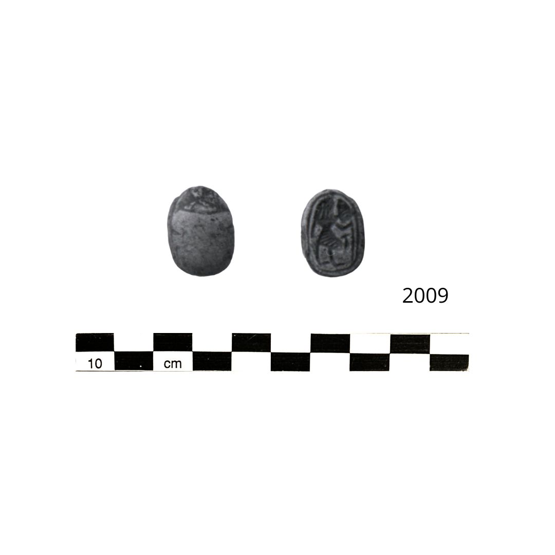 divinità (amuleto/ a forma di scarabeo, scarabeo con immagine di divinità) - II Periodo Intermedio - Epoca Hyksos (SECOLI/ ARCHI DI SECOLI/ XVIII a.C.-XVI a.C)