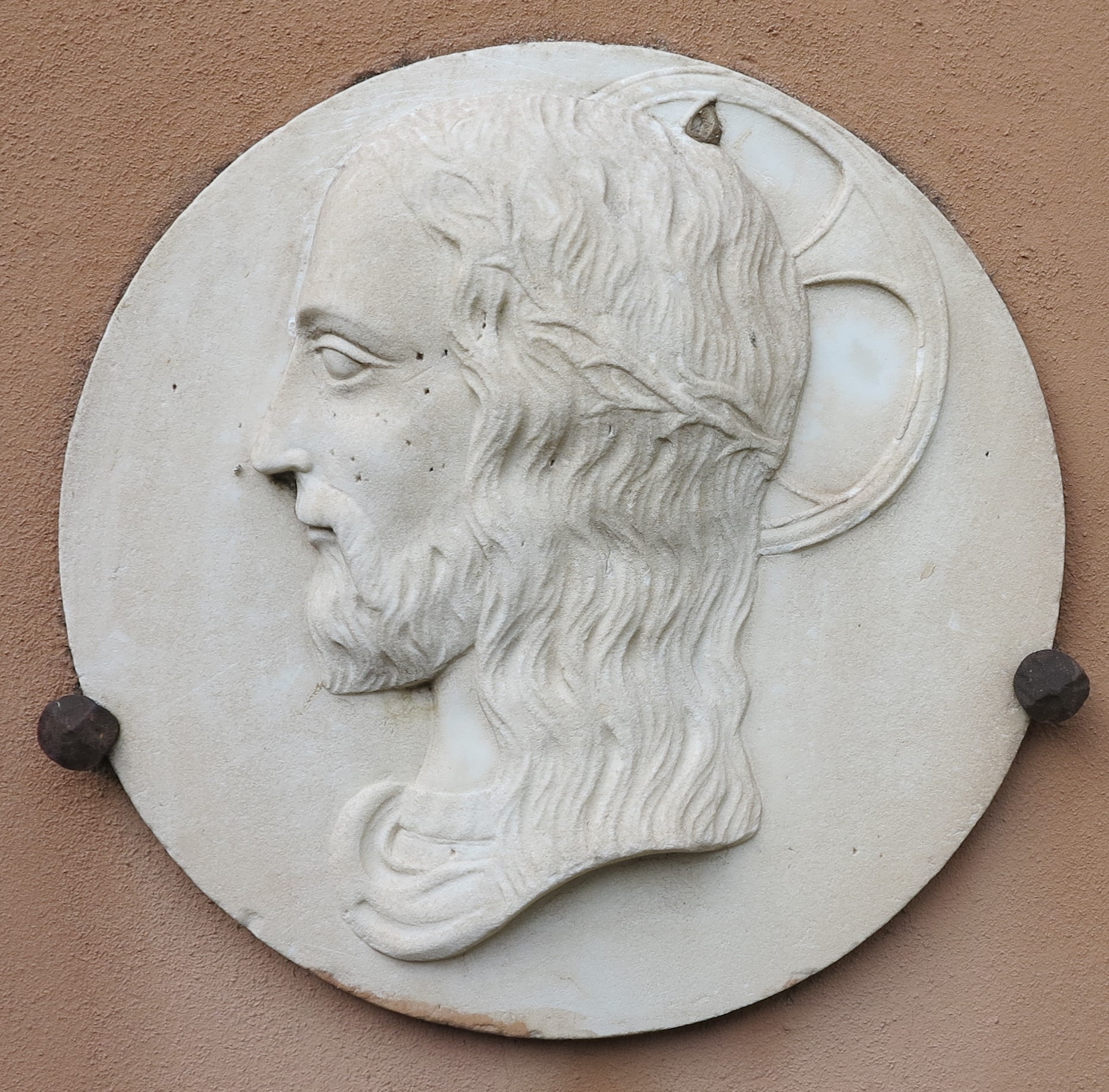 Cristo coronato di spine (rilievo/ votivo) (PERIODIZZAZIONI/ STORIA/ Età moderna)