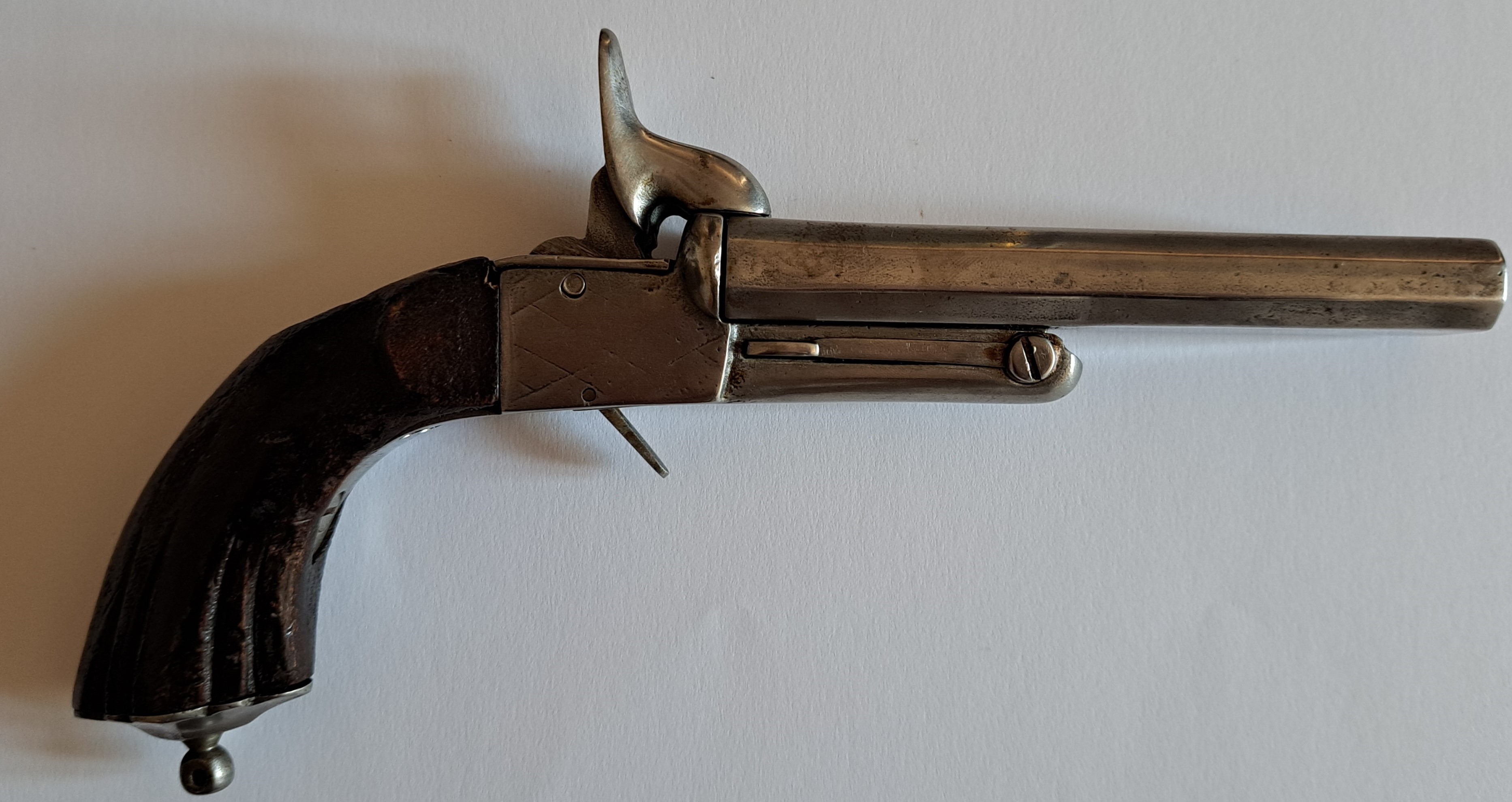 pistola a due canne - produzione italiana (XIX)