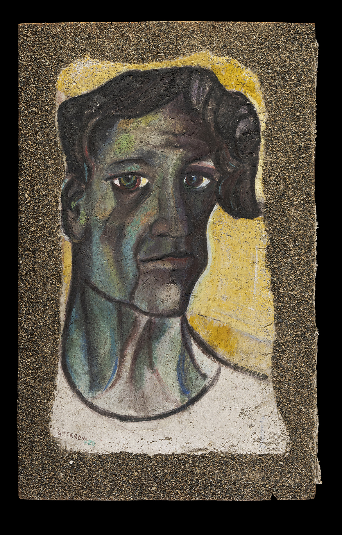 Autoritratto, Autoritratto dell'artista (dipinto) di Terreni Gino (terzo quarto XX)