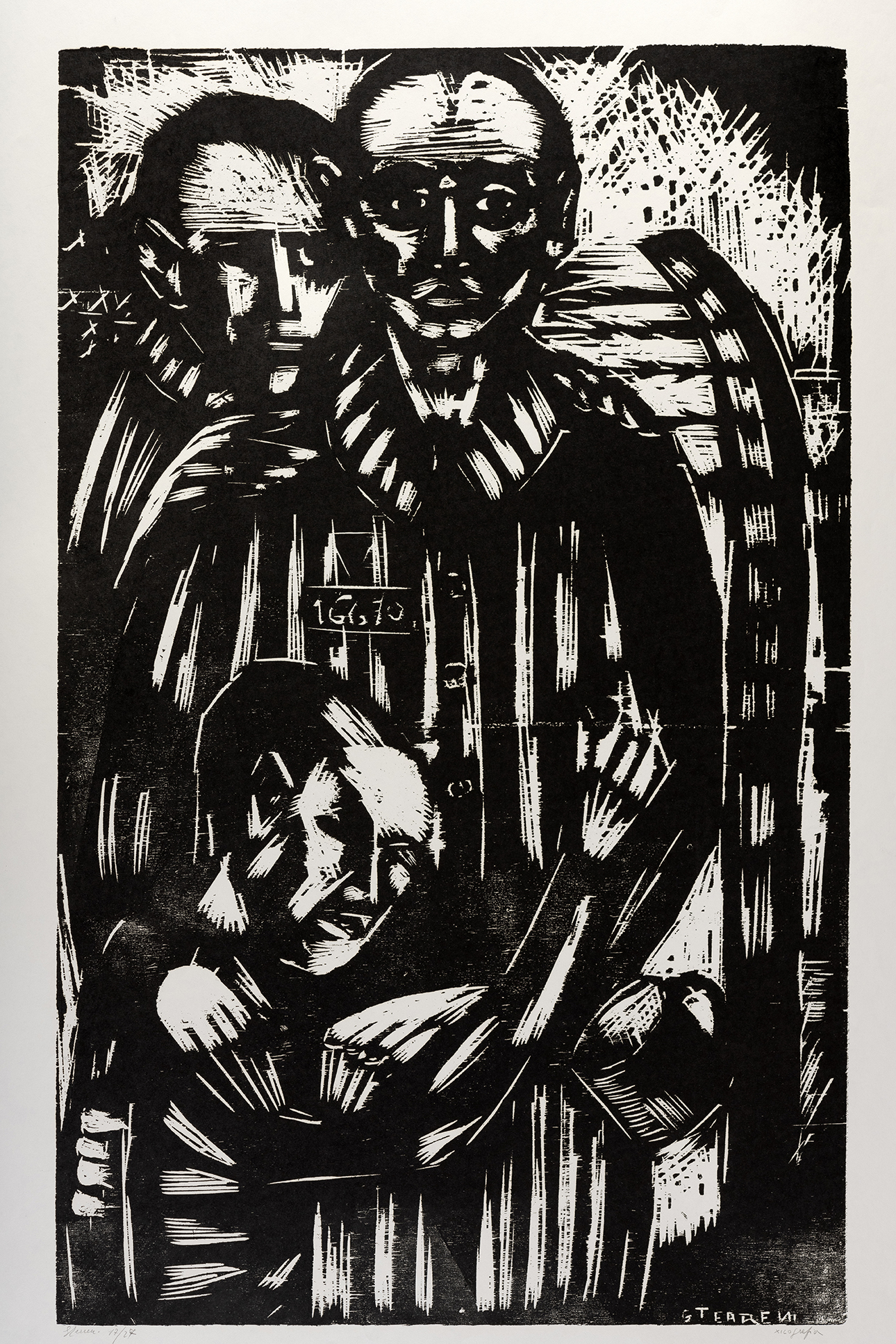 Il prigioniero 16670, Gruppo di prigionieri (stampa) di Terreni Gino (ultimo quarto XX)