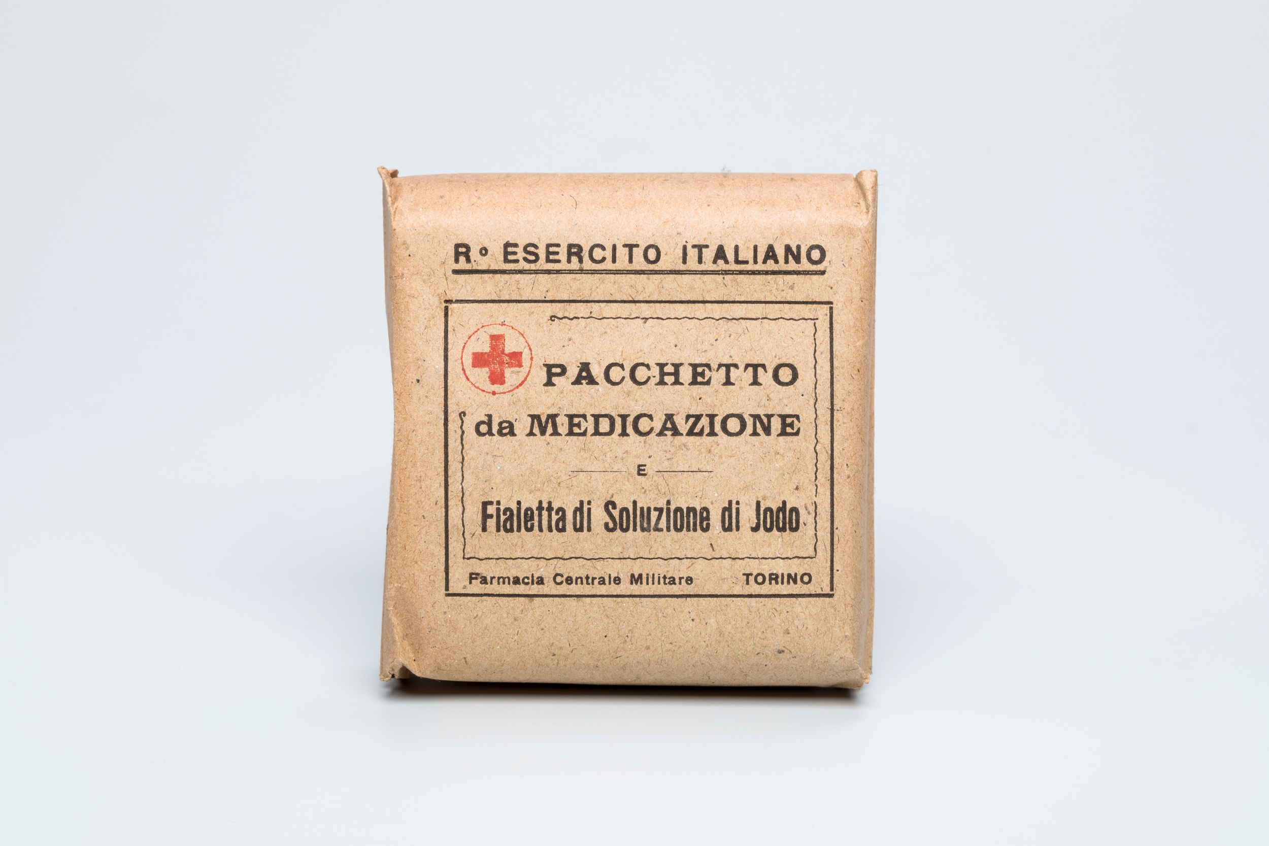 pacchetto, da medicazione di Farmacia Centrale Militare (prima metà XX secolo)