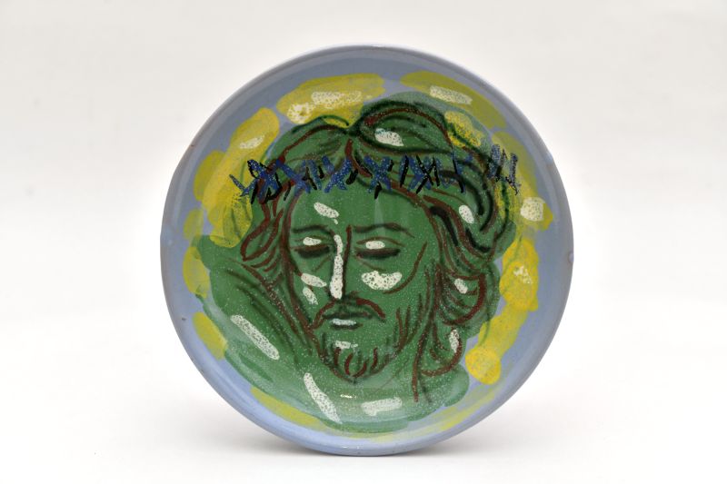 testa di Cristo sofferente (piatto) di Rosi Mino (XX)