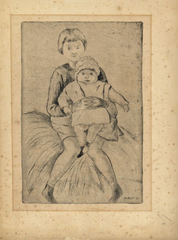 Bambine, Due bambine (stampa) di Rosi Mino (XX)