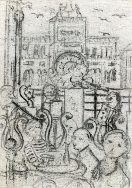 Concerto in piazza San Marco, Concerto (dipinto) di Viviani Giuseppe (XX)