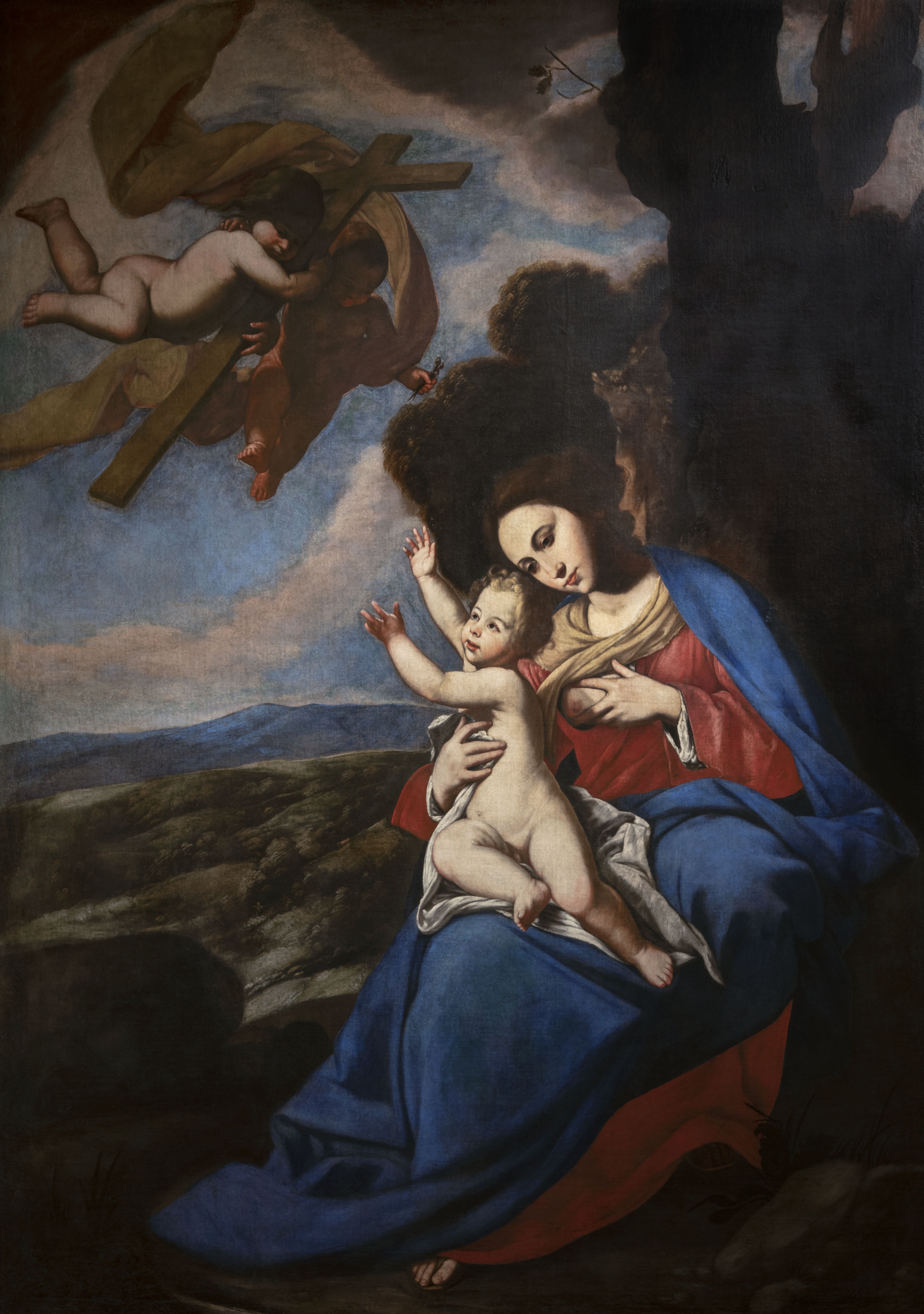 Madonna del latte, Madonna del latte (dipinto) di Stanzione Massimo (bottega) (prima metà XVII)