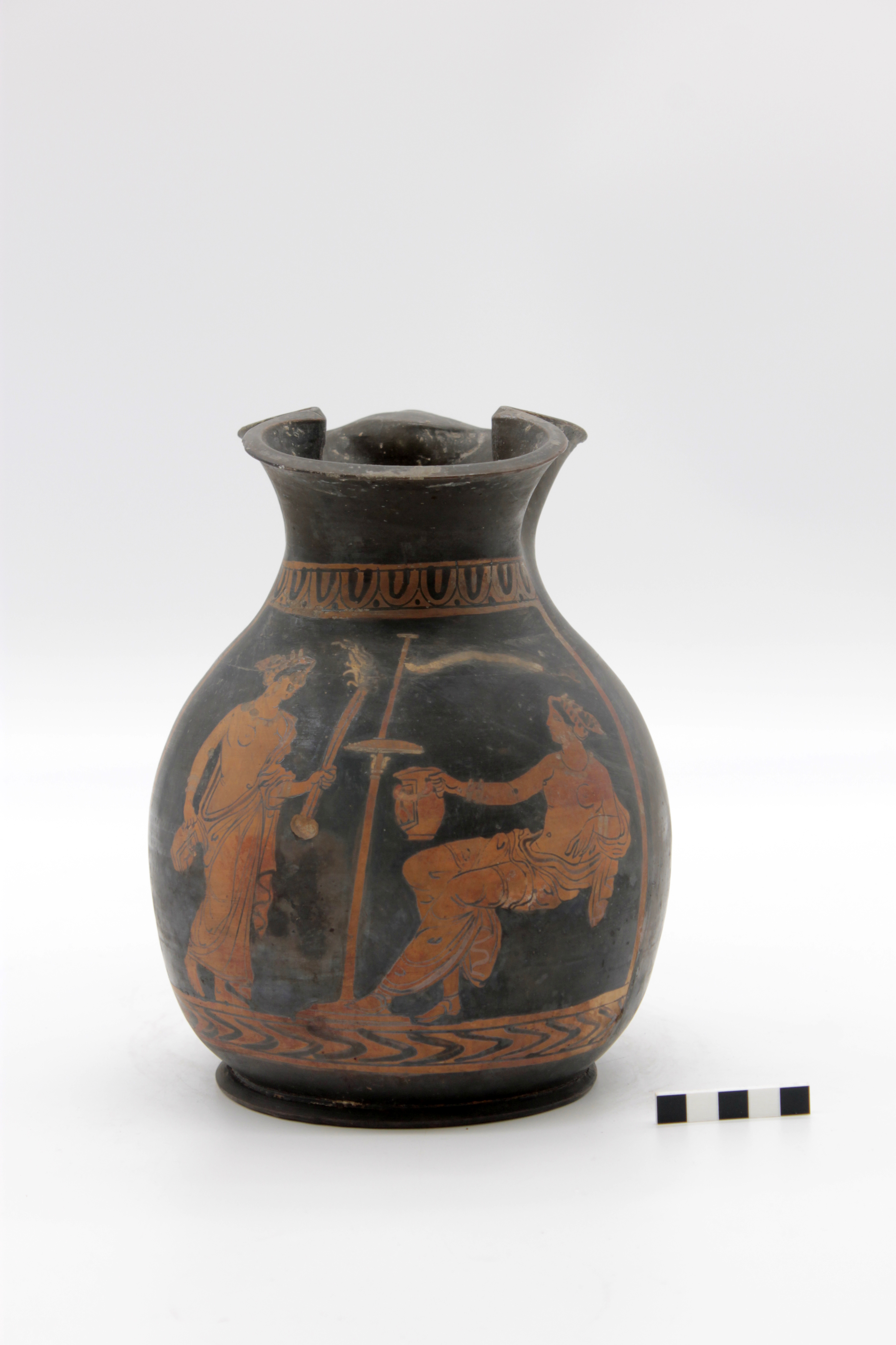 oinochoe, a bocca trilobata (SECOLI/ IV a.C)