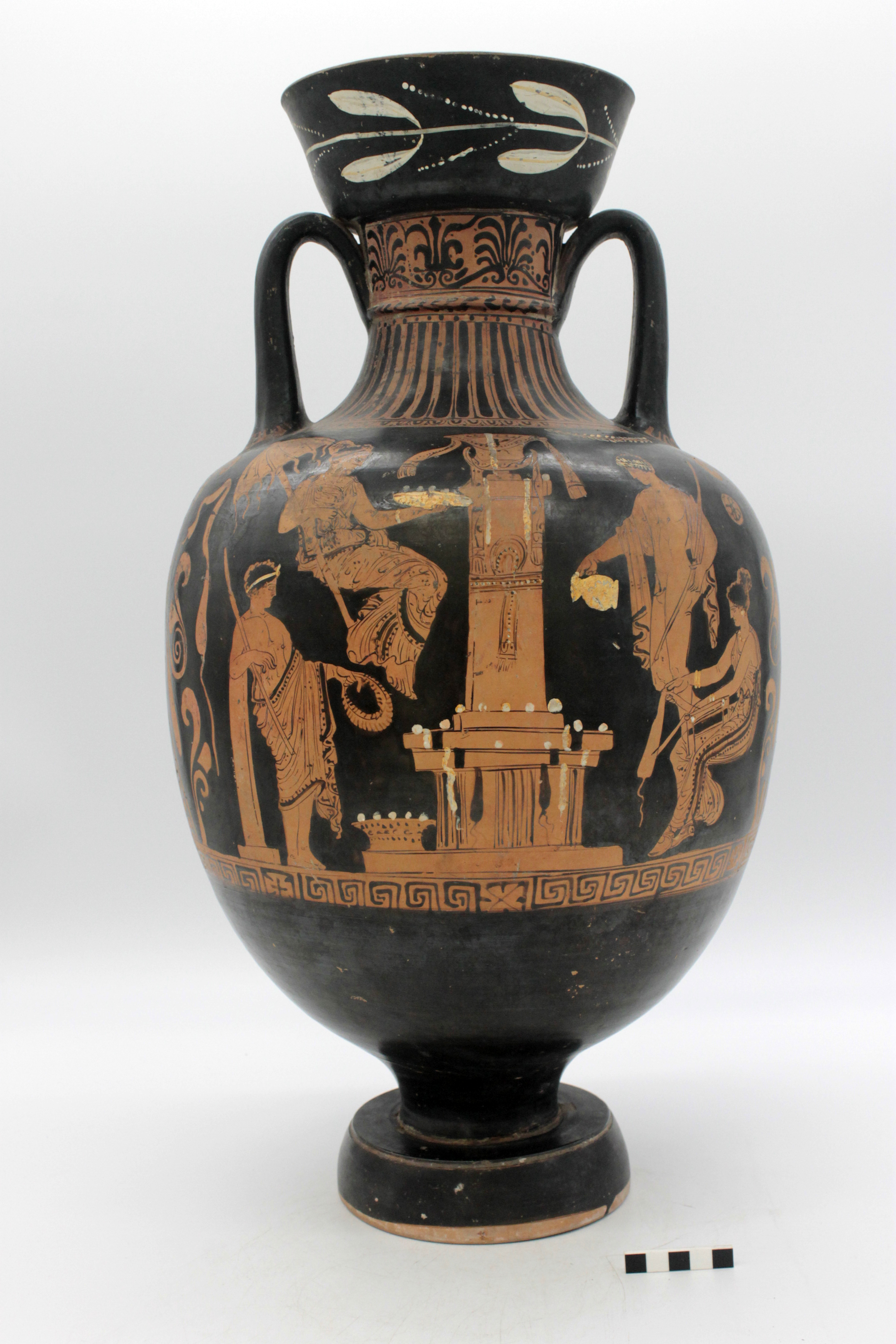 anfora, tipo panatenaico - Pittore del Gruppo del Giudizio (SECOLI/ IV a.C)