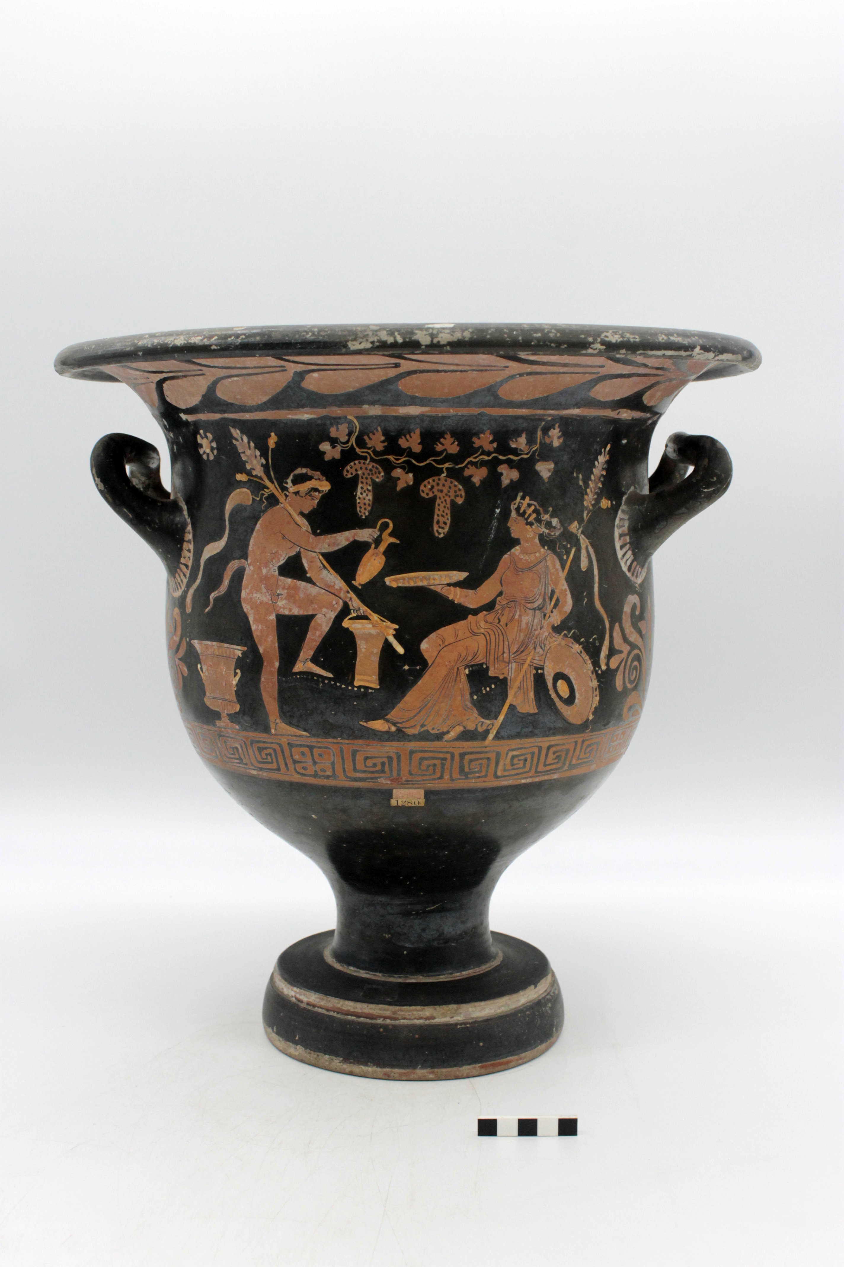 cratere/ a campana - ambito apulo; Maplewood Painter (SECOLI/ IV a.C)