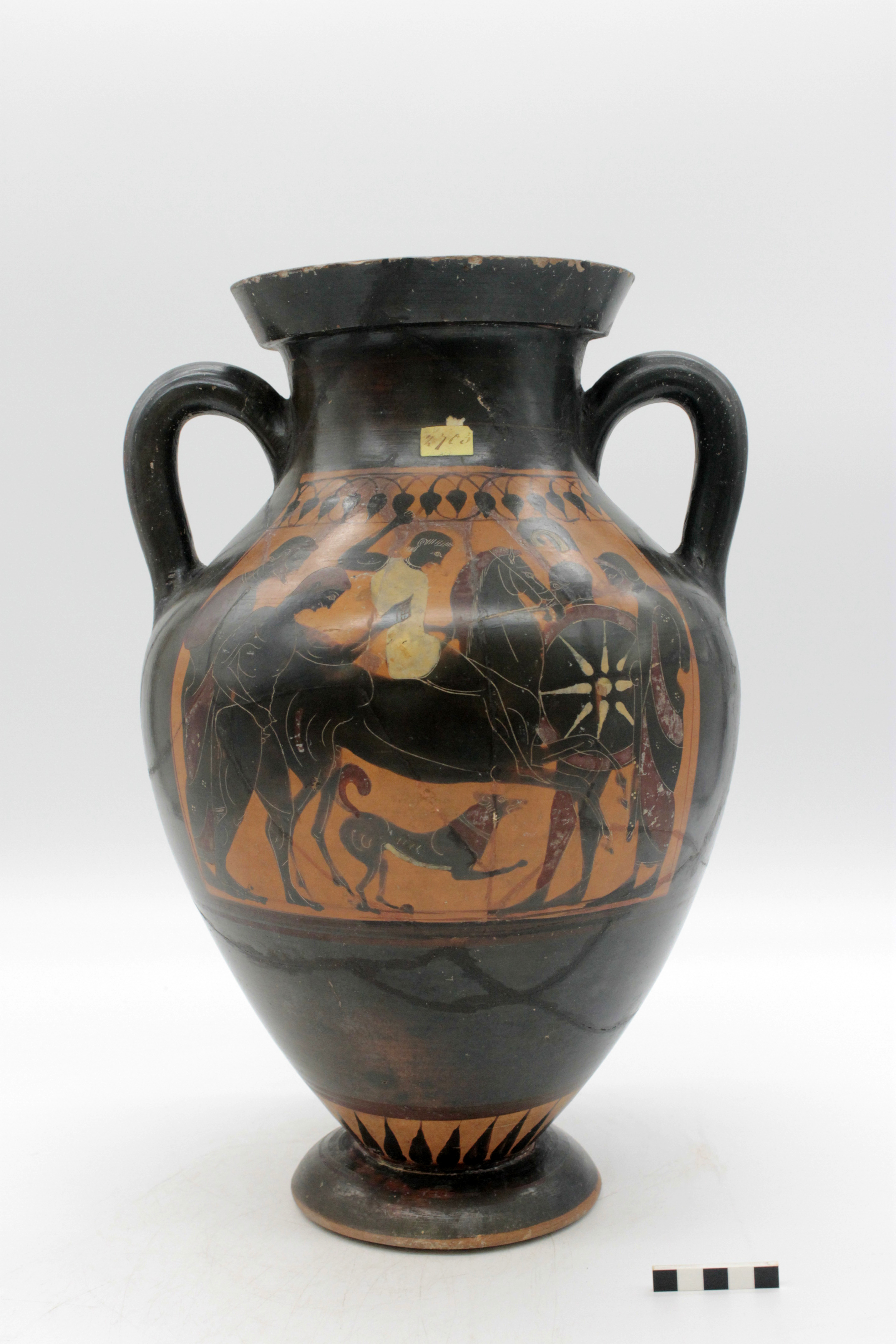 anfora, Anfora, Belly, Tipo B - Pittore dell'Altalena (Swing Painter) (SECOLI/ VI a.C)