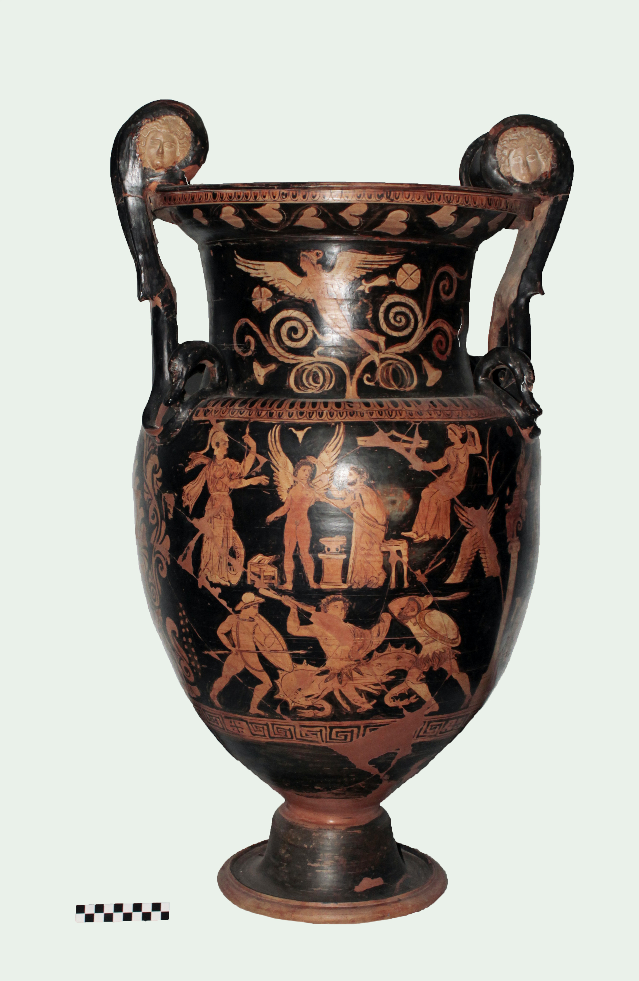 cratere, a mascheroni (SECOLI/ IV a.C)