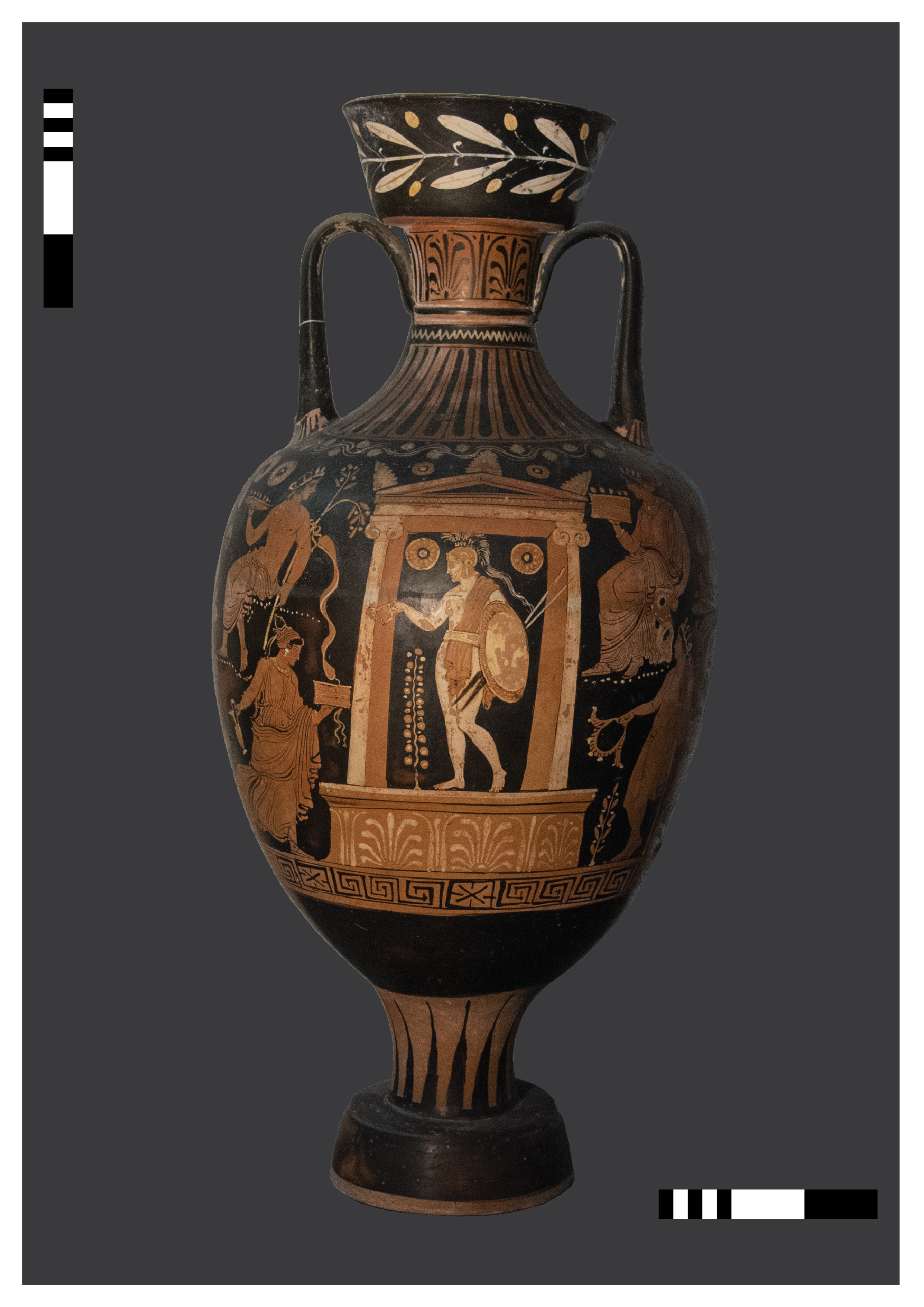 anfora, tipo panatenaico - Officina del Pittore dell'Ilioupersis (SECOLI/ IV a.C)