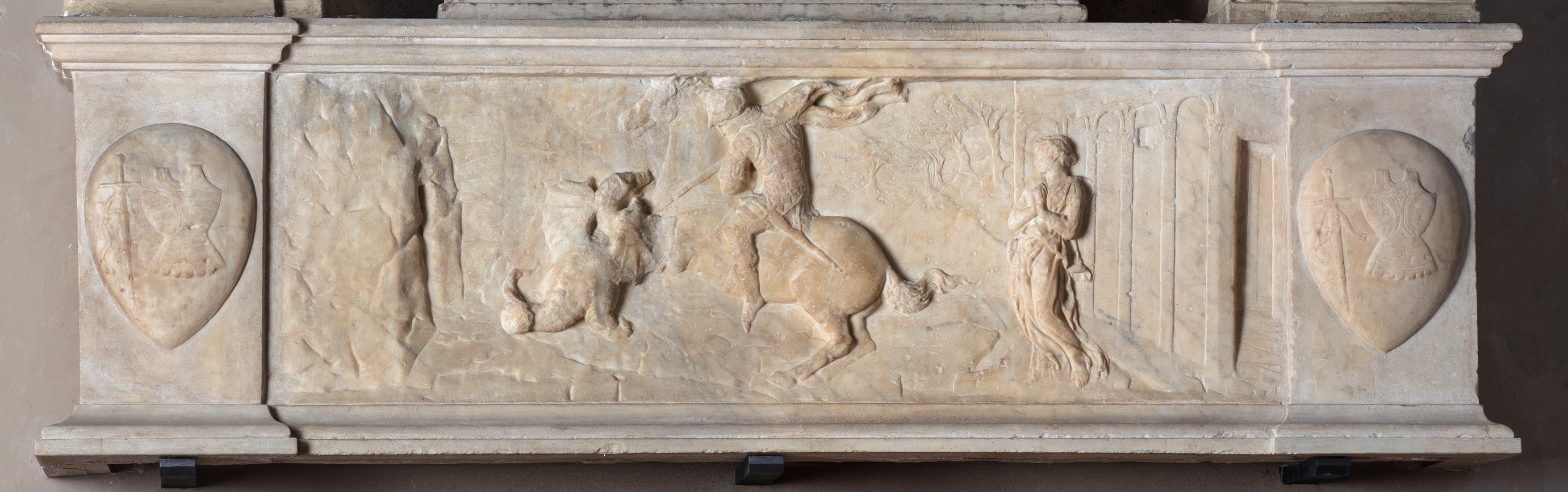 San Giorgio uccide il drago (rilievo) di Bardi Donato detto Donatello (sec. XV)