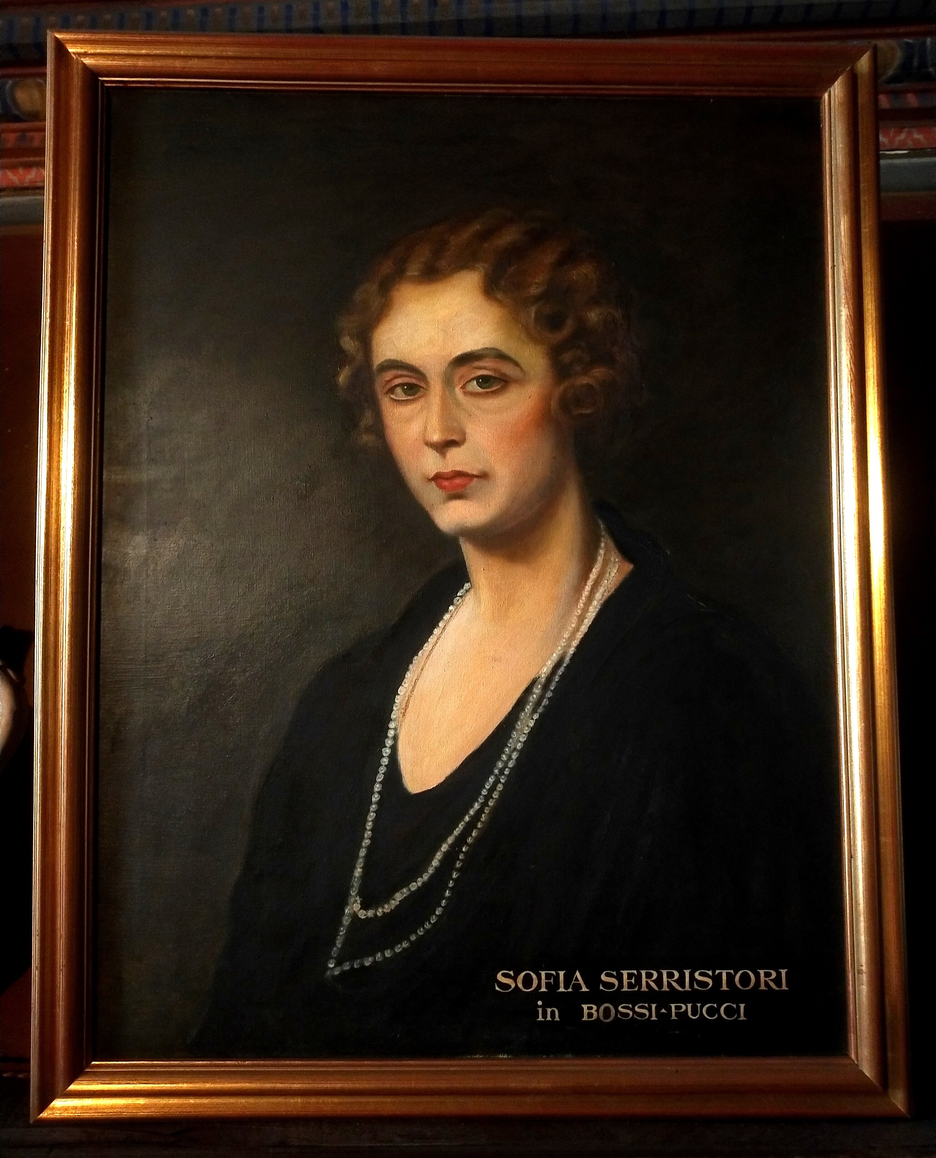 Ritratto di Sofia Serristori in Bossi Pucci (dipinto) - ambito toscano (XX)