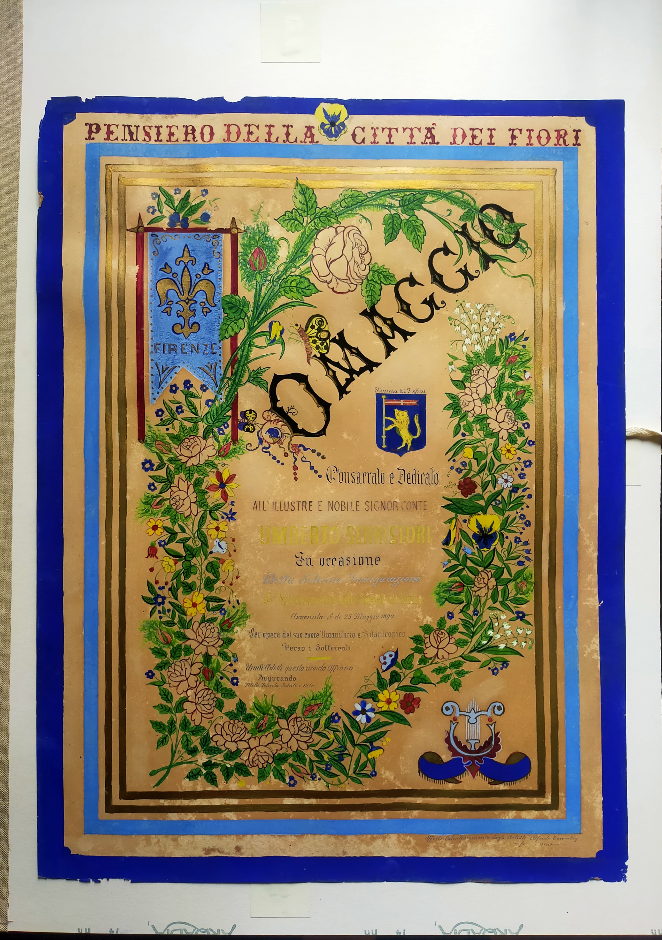 Omaggio a Umberto Serristori (disegno) - ambito italiano (prima metà XX)