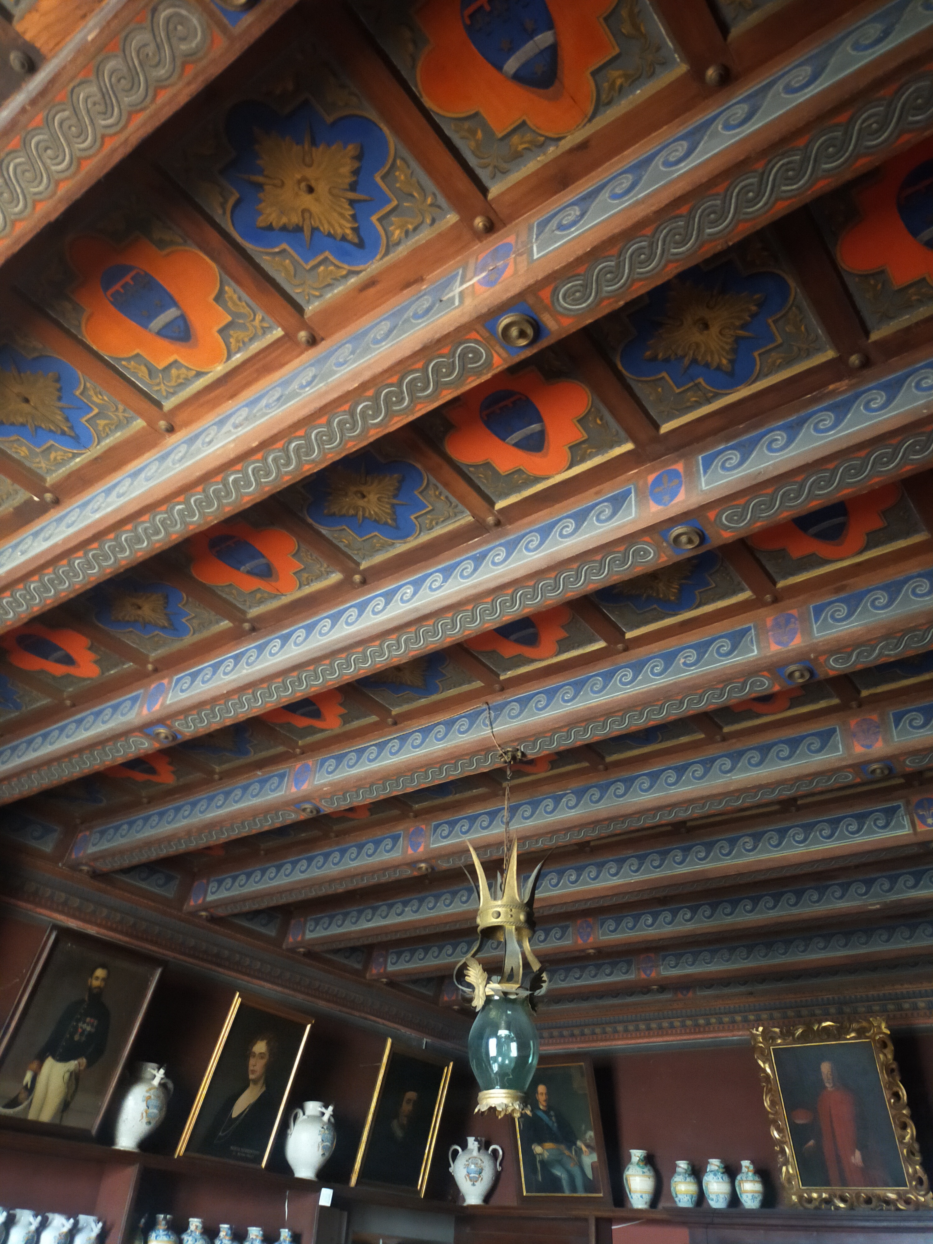 soffitto a cassettoni - ambito toscano (fine XIX)