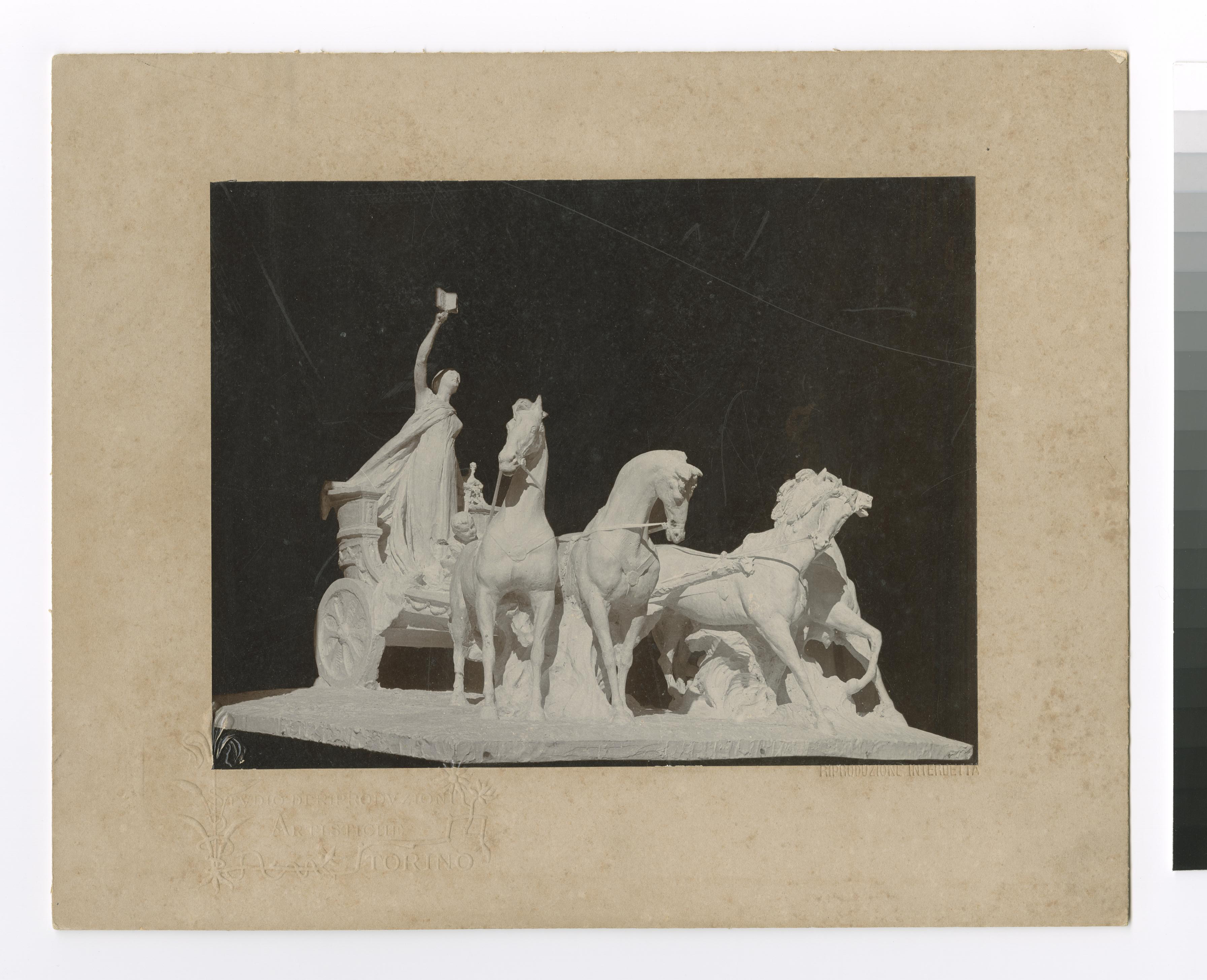 Scultura - Allegoria Vittoria - Quadriga (positivo) di Balbo Bertone di Sambuy, Edoardo (fine XIX)