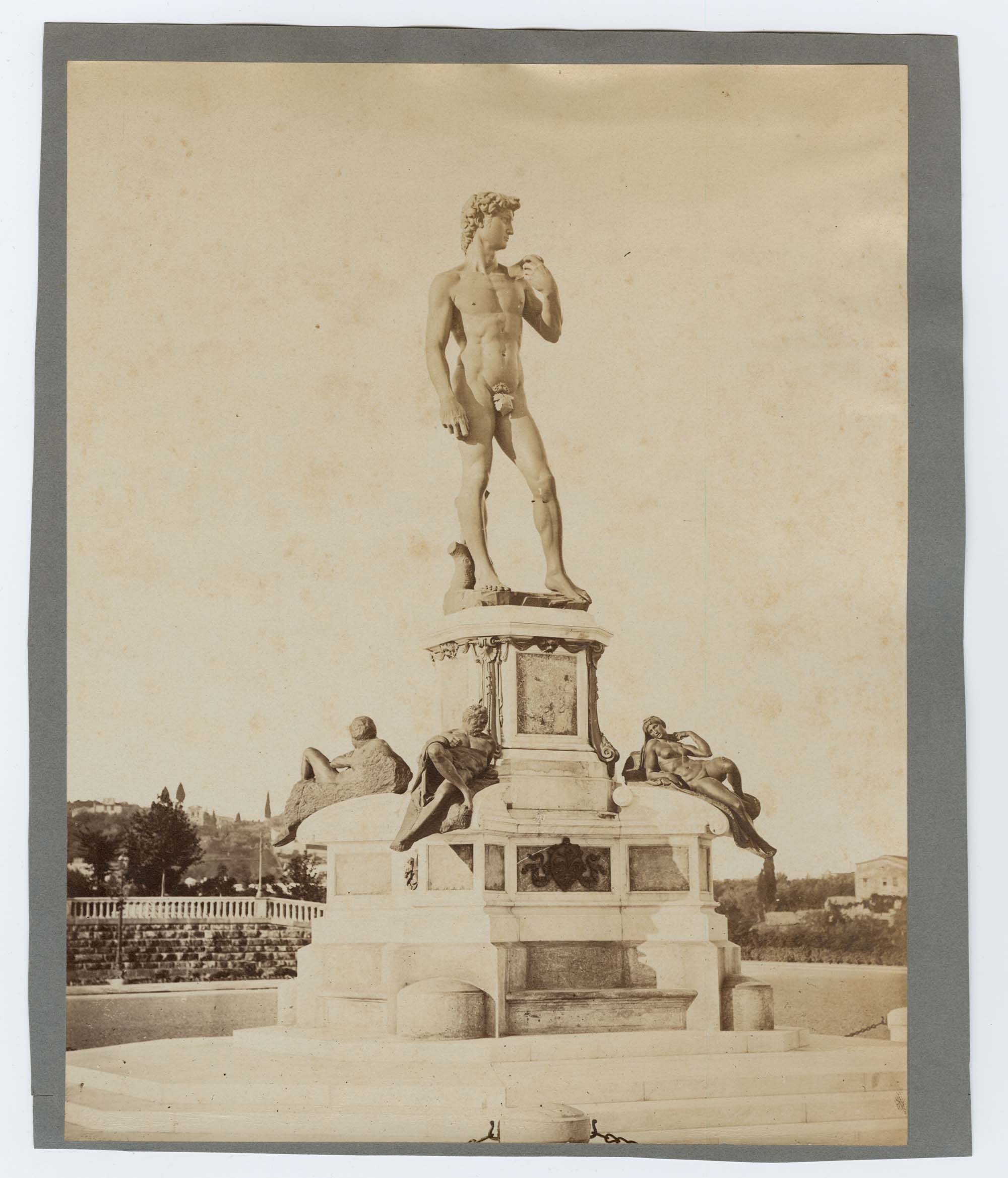 Toscana - Firenze - Piazzale Michelangelo - Statua David (positivo) di Anonimo (terzo quarto XIX)