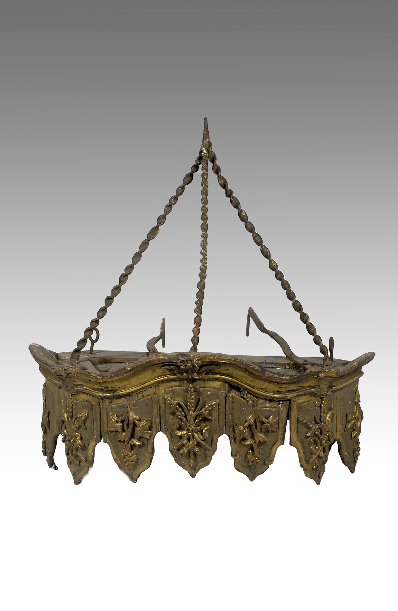 baldacchino, frammento - produzione italiana (sec. XIX)