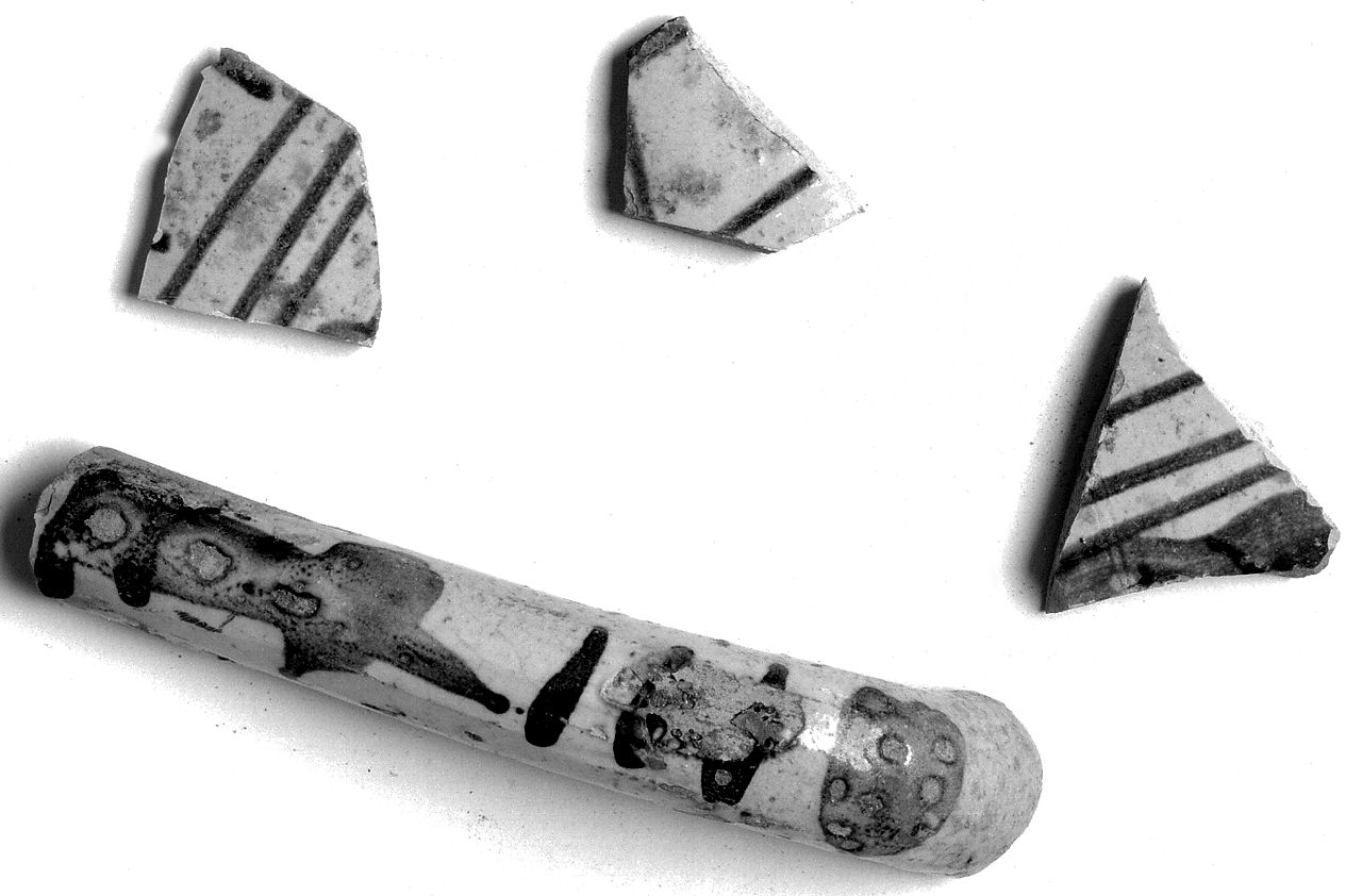 vaso, frammento - bottega italiana (sec. XV)