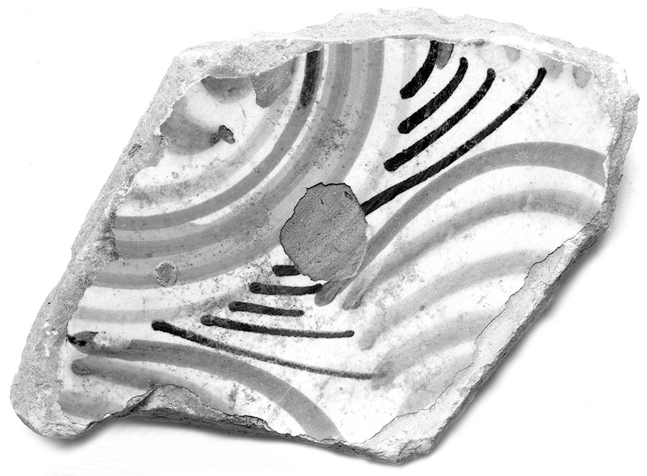 piatto, frammento - manifattura italiana (sec. XV)