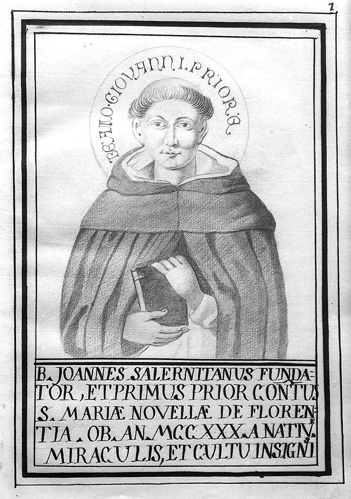 ritratti di frati del convento di S. Maria Novella a Firenze (album) di Borsi Giuseppe (sec. XVIII)