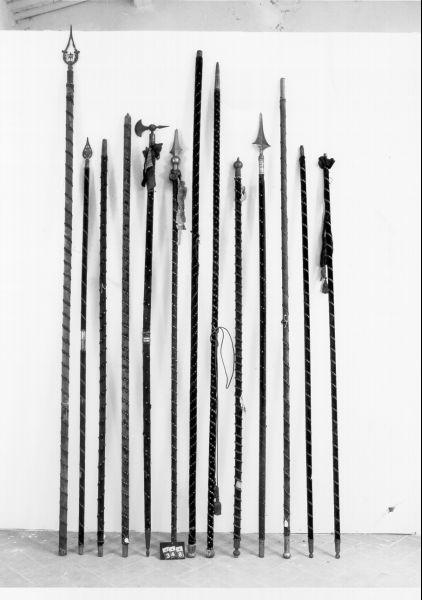 asta di bandiera, serie - bottega italiana (metà XIX)