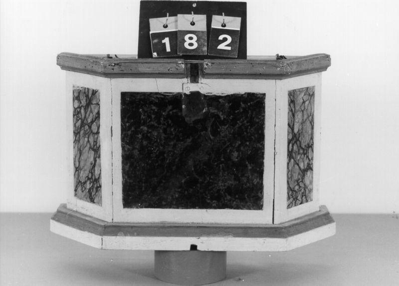 base di tronetto per esposizione eucaristica - bottega toscana (XIX)