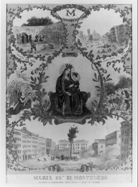 Madonna Santissima di Montenero (stampa) - ambito italiano (metà XIX)
