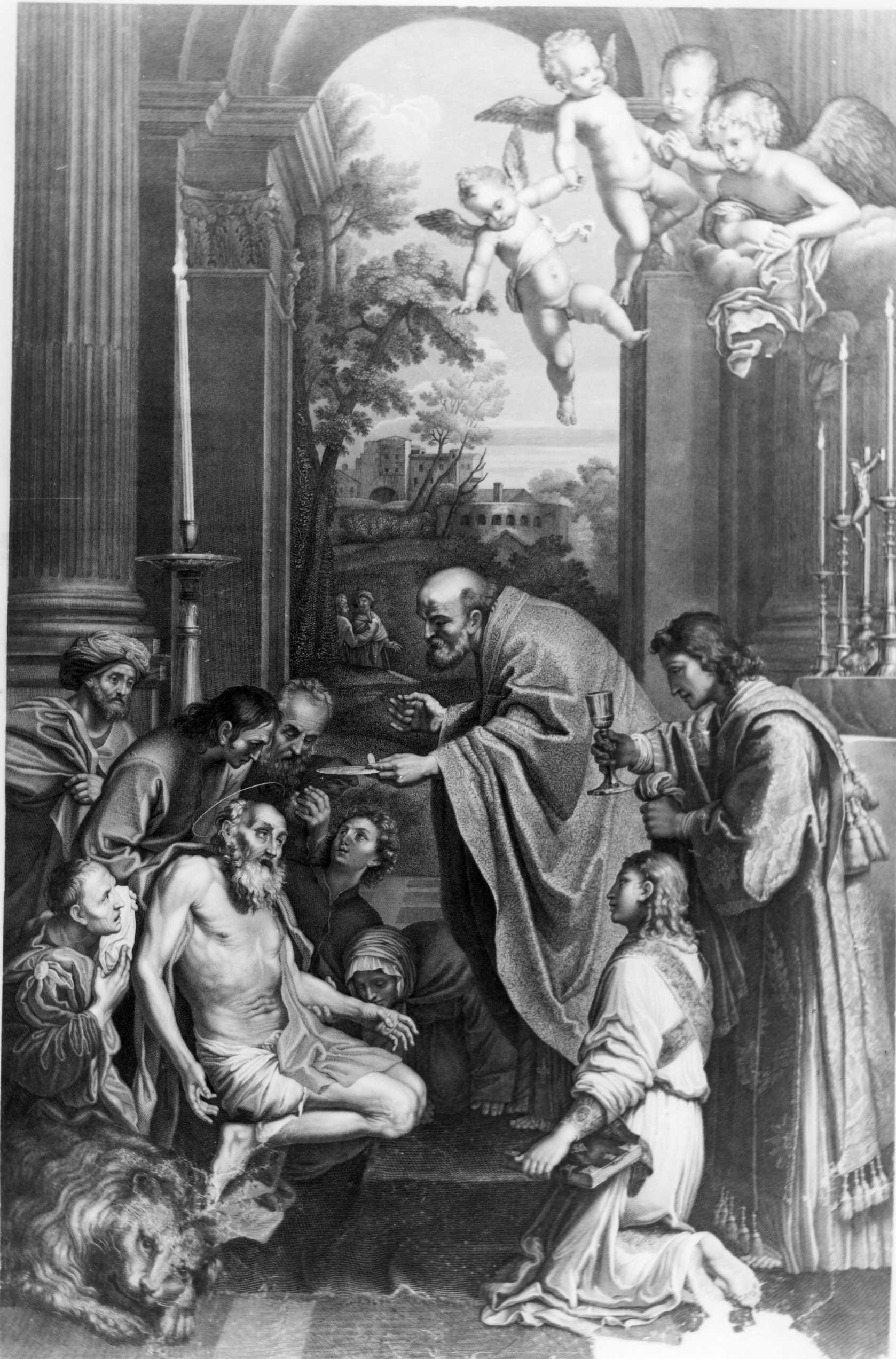 comunione di San Girolamo (stampa) - ambito italiano (XVIII)