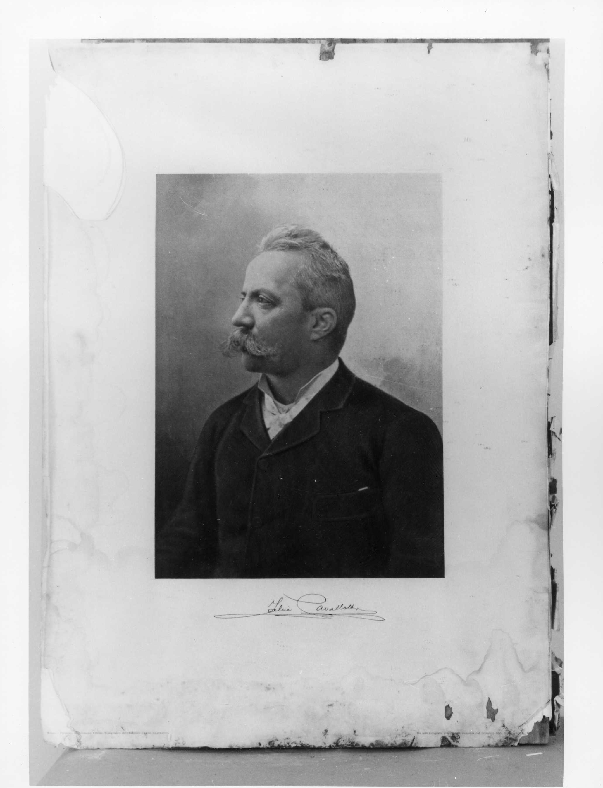 ritratto di Felice Cavallotti (stampa) di Aliprandi Carlo (seconda metà XIX)