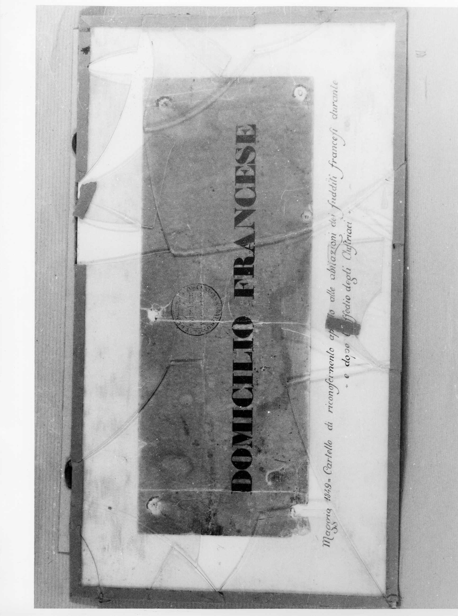 cartello - ambito italiano (XIX)