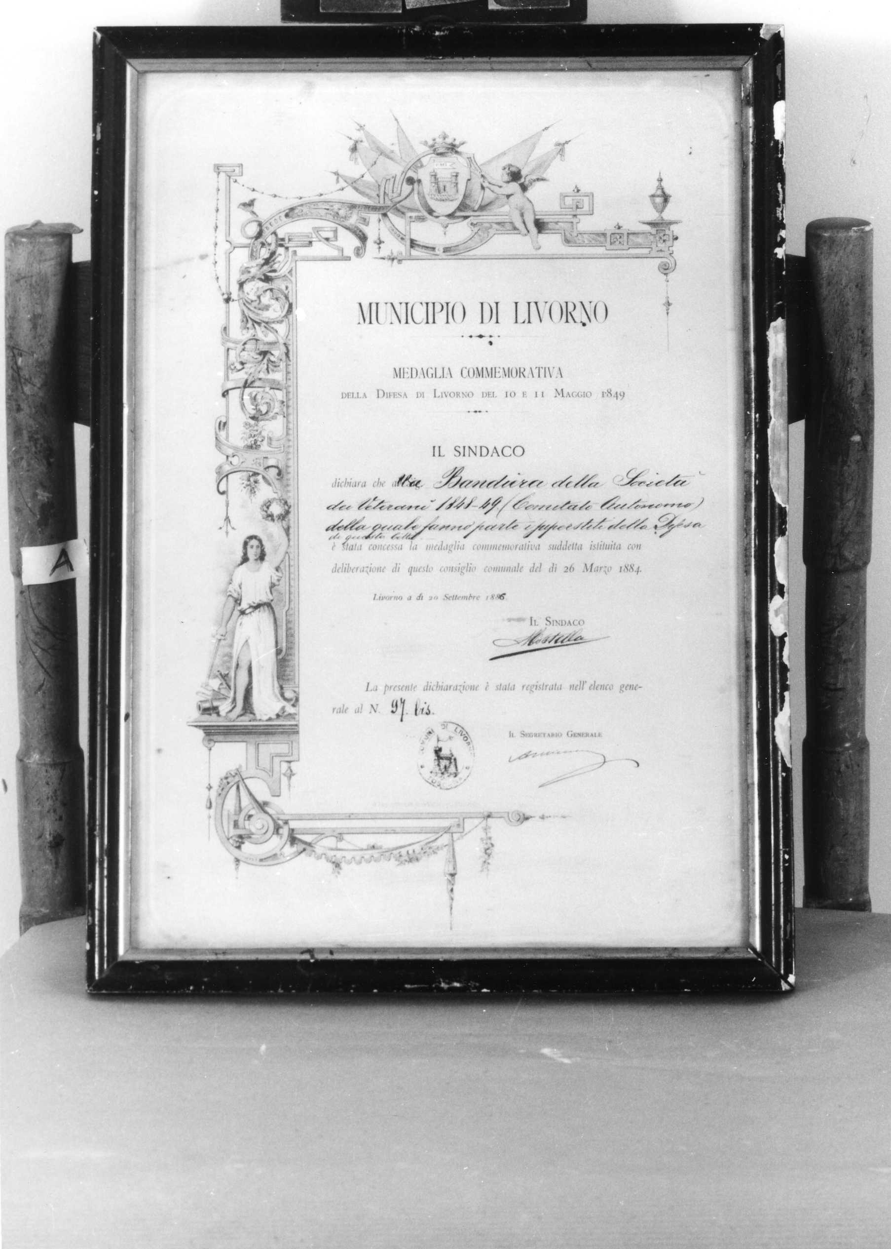 figura femminile allegorica (stampa) - ambito italiano (XIX)