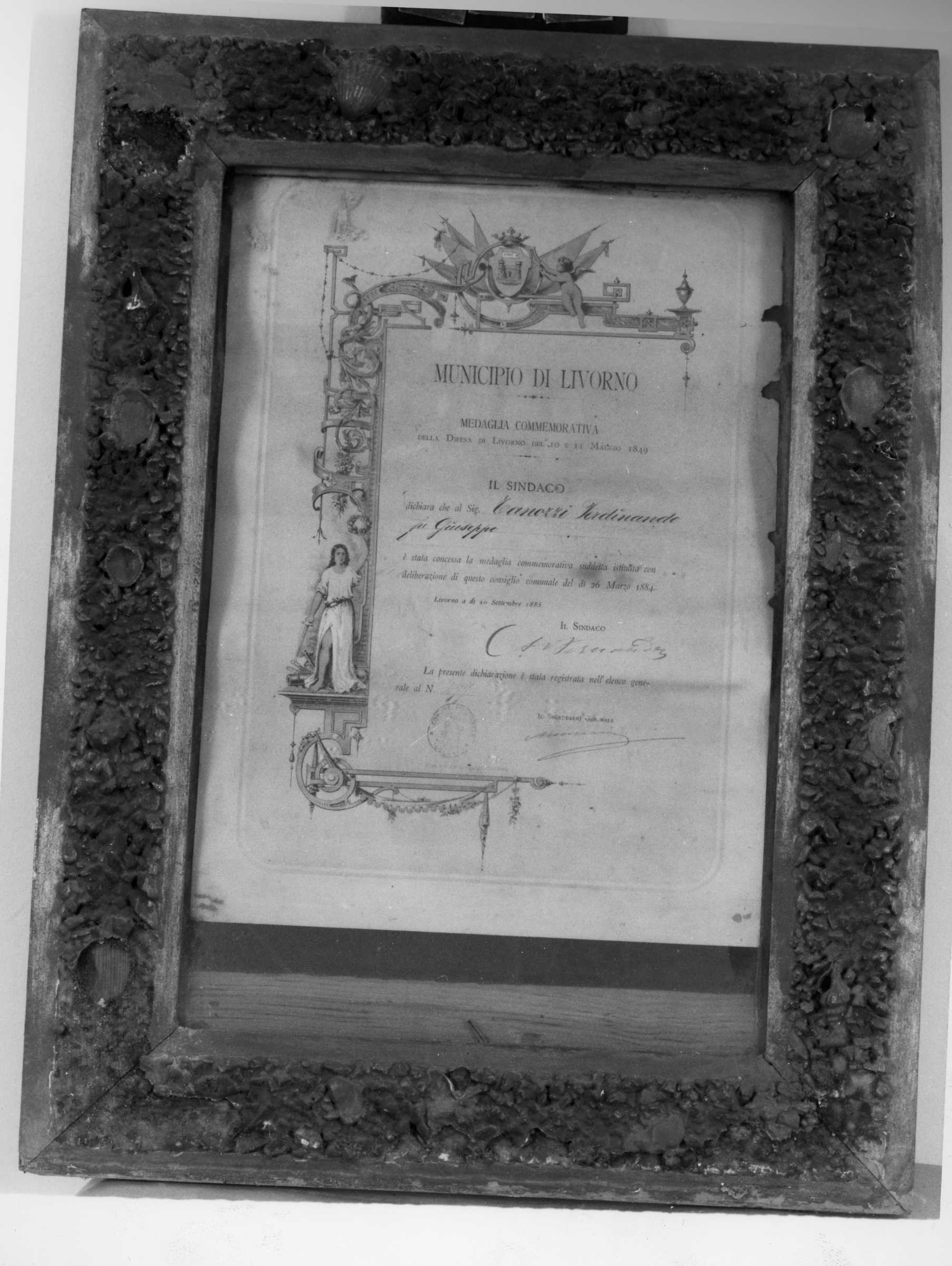 figura allegorica femminile (stampa) - ambito italiano (XIX)