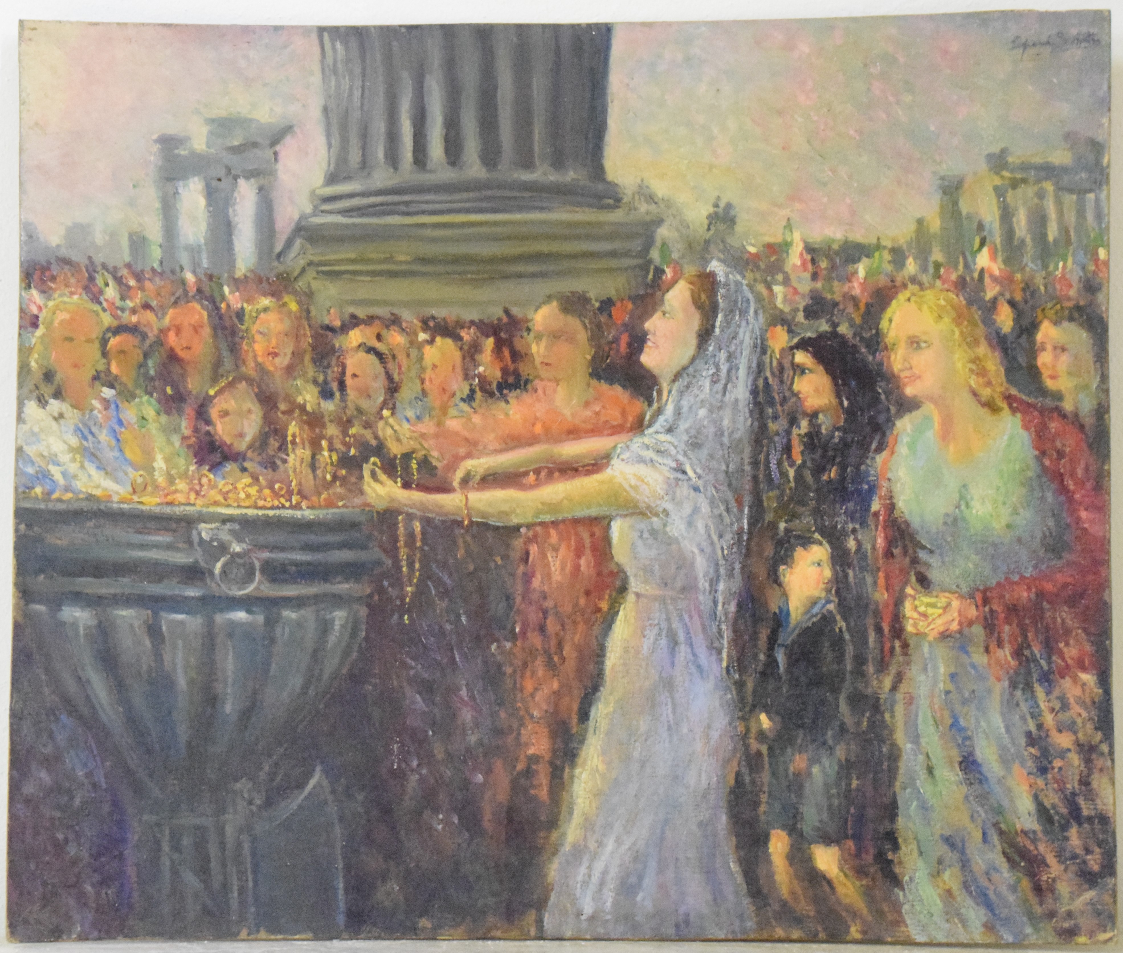 Donne d'Italia per l'Impero, donne d'Italia (dipinto) di Luperi Giovanni Battista (XX)