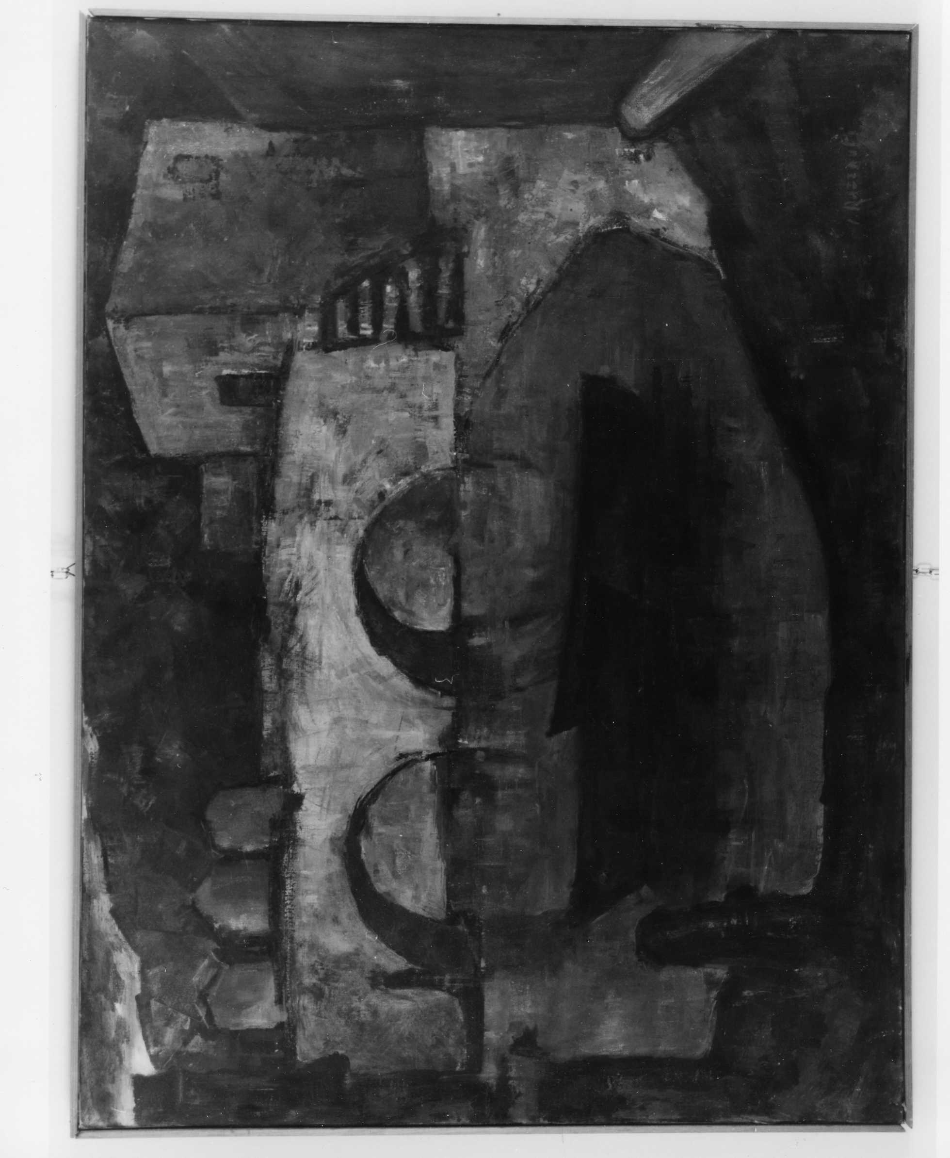 Bagni Lido, paesaggio marino (dipinto) di Razzauti Ivo (seconda metà XX)