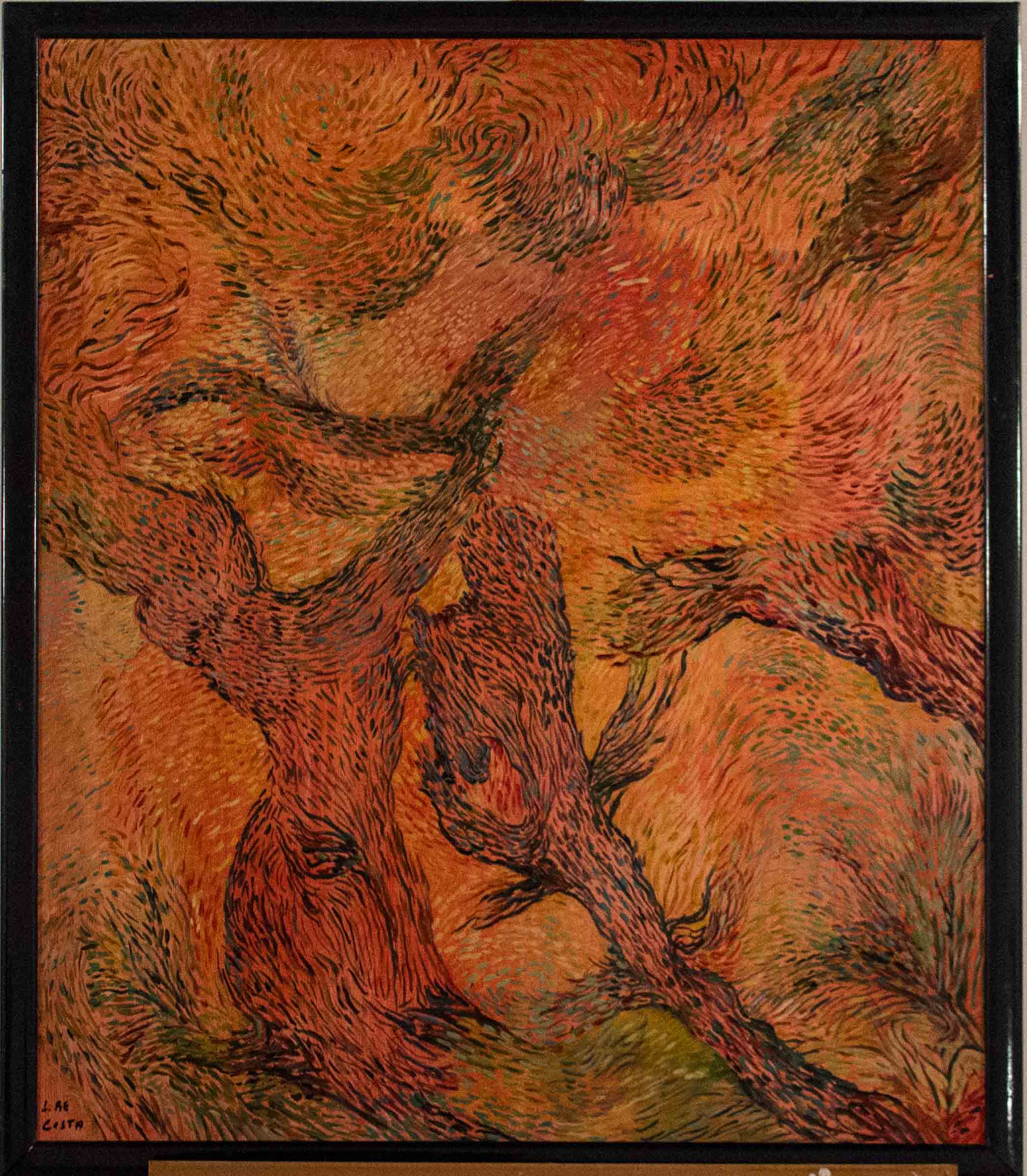 La pineta sognante, pineta (dipinto) di Re Costa Luigia (seconda metà XX)