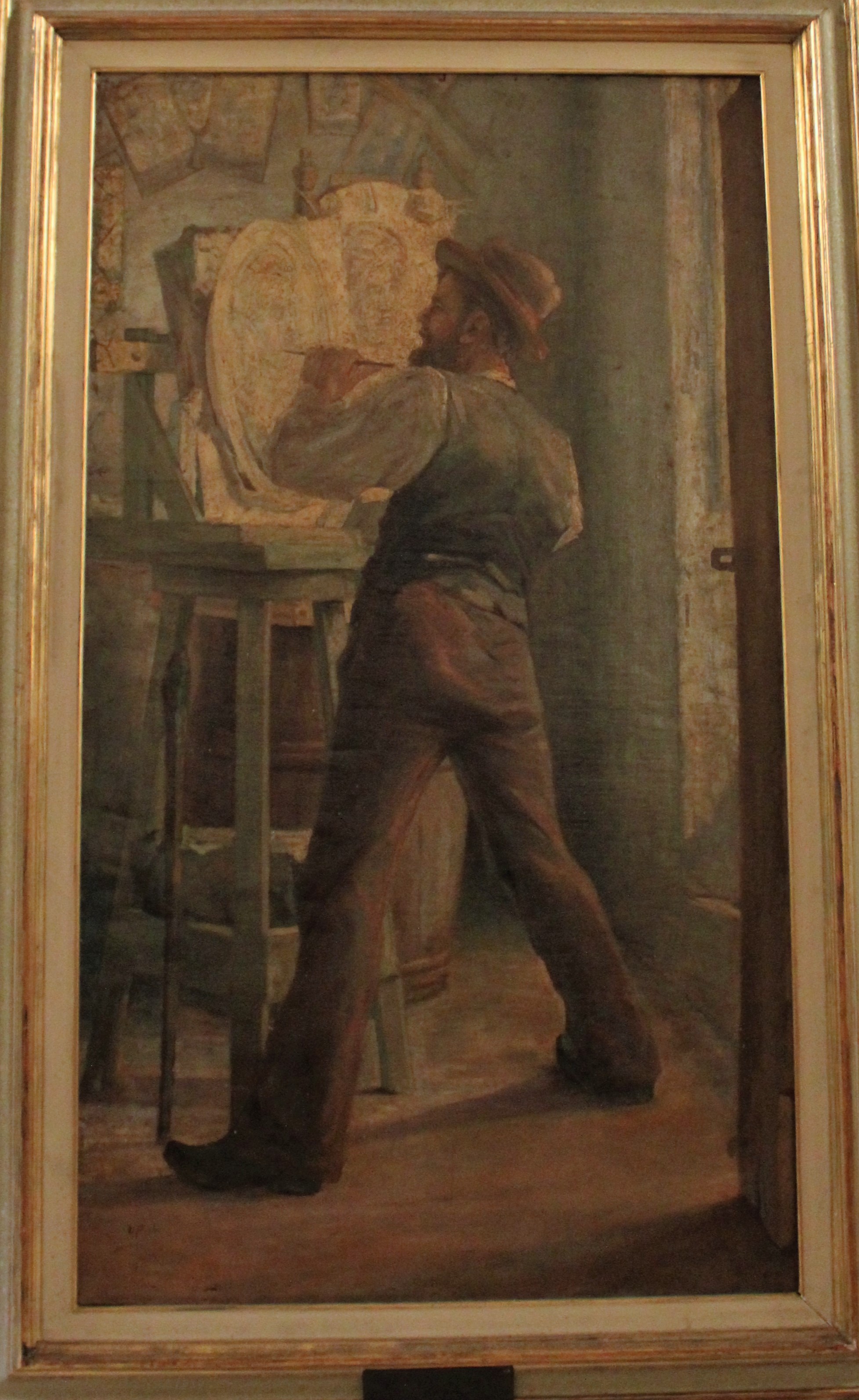 ritratto di E. Bois (dipinto) di Pichi Ulisse (fine/ inizio XIX/ XX)