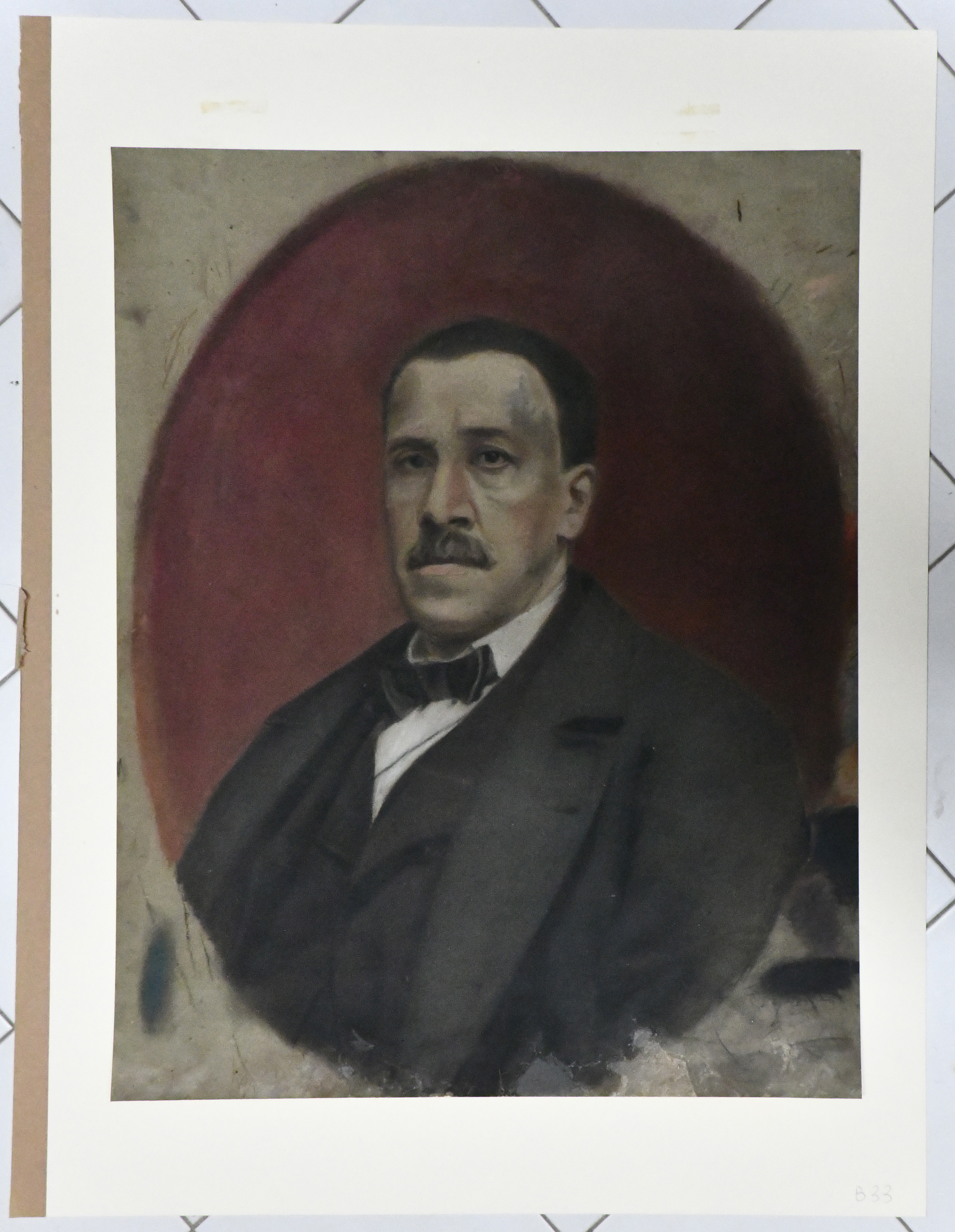 ritratto di G. Antonelli (fotografia ritoccata) - ambito italiano (fine XIX)