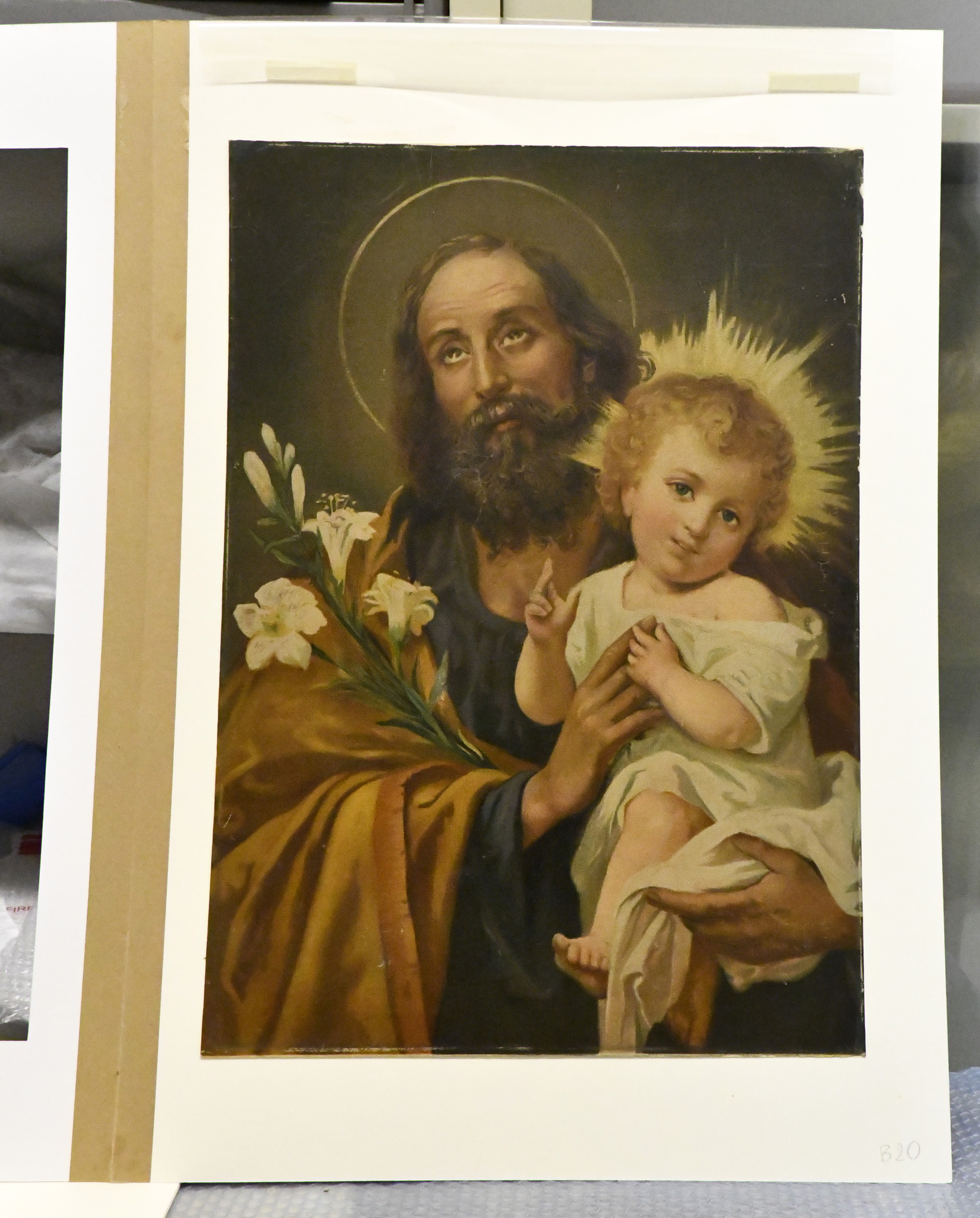 San Giuseppe e Gesù Bambino (stampa) - ambito italiano (fine XIX)