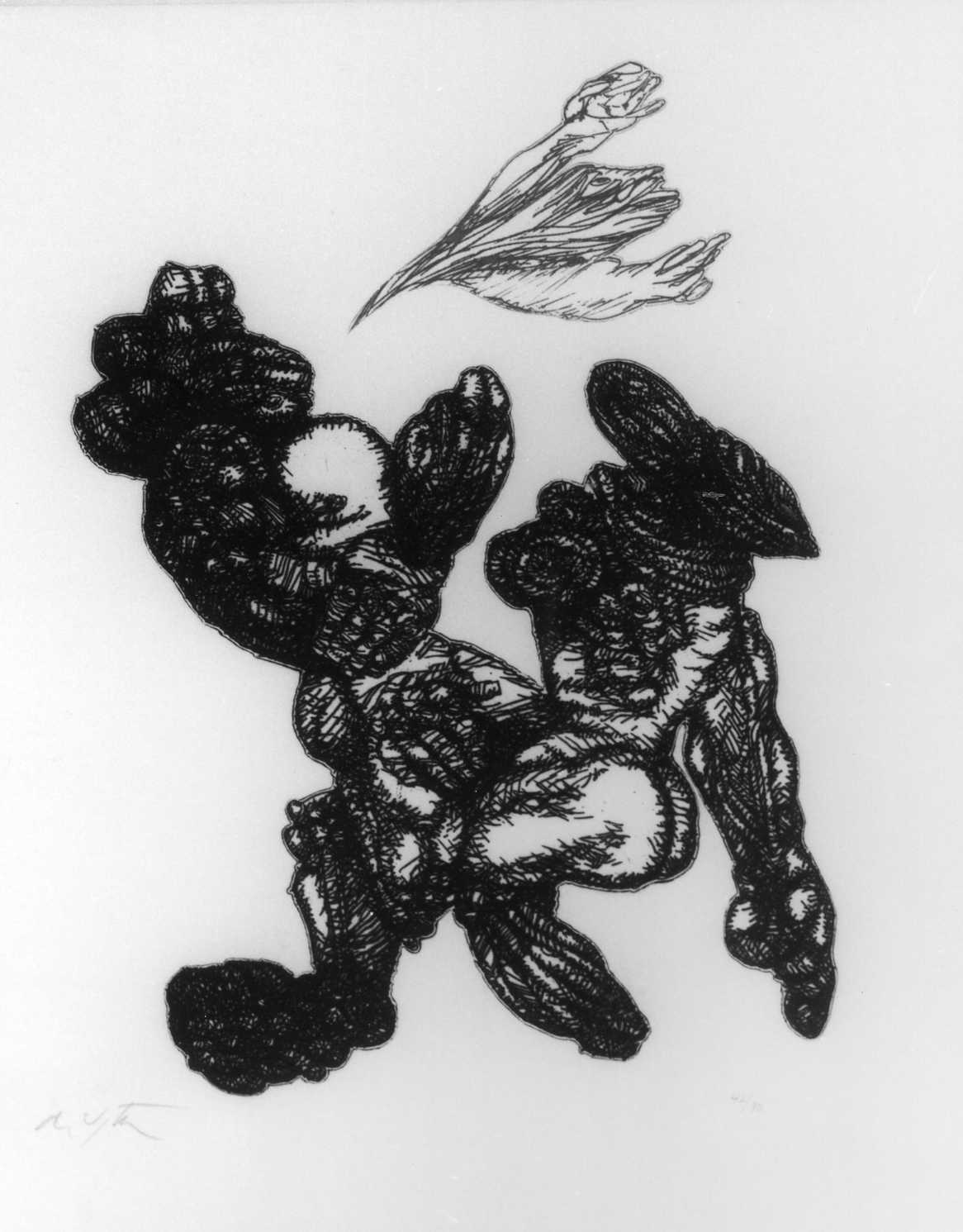 le cose che volano, le cose che volano (incisione) di De Vita Luciano - ambito italiano (XX)