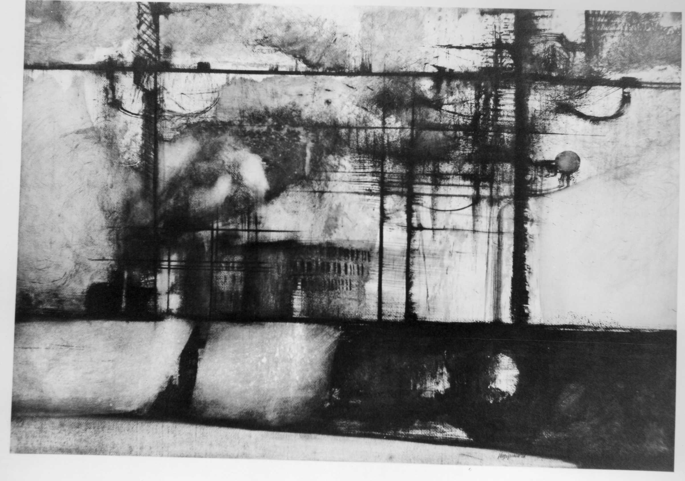 soggetto astratto (stampa) di Vespignani Renzo (seconda metà XX)