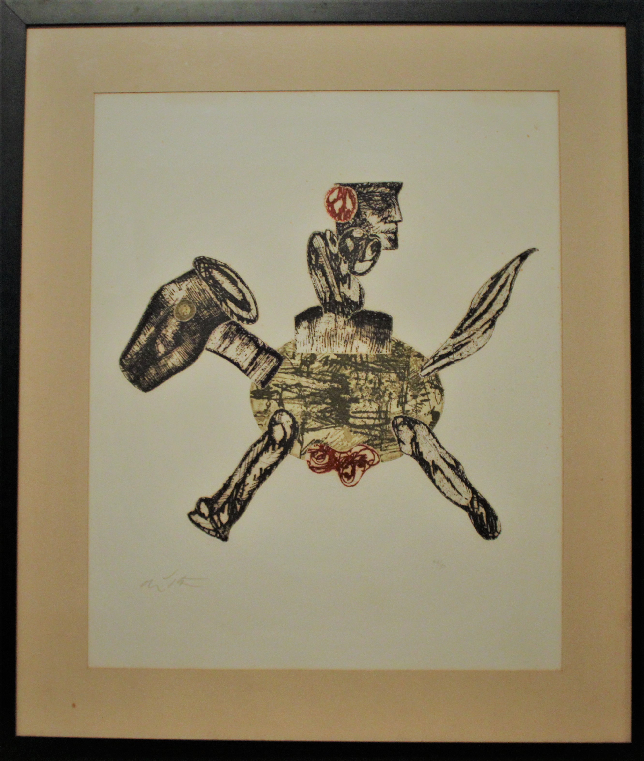 Le cose che volano, cavallo e cavaliere (stampa, serie) di De Vita Luciano (XX)