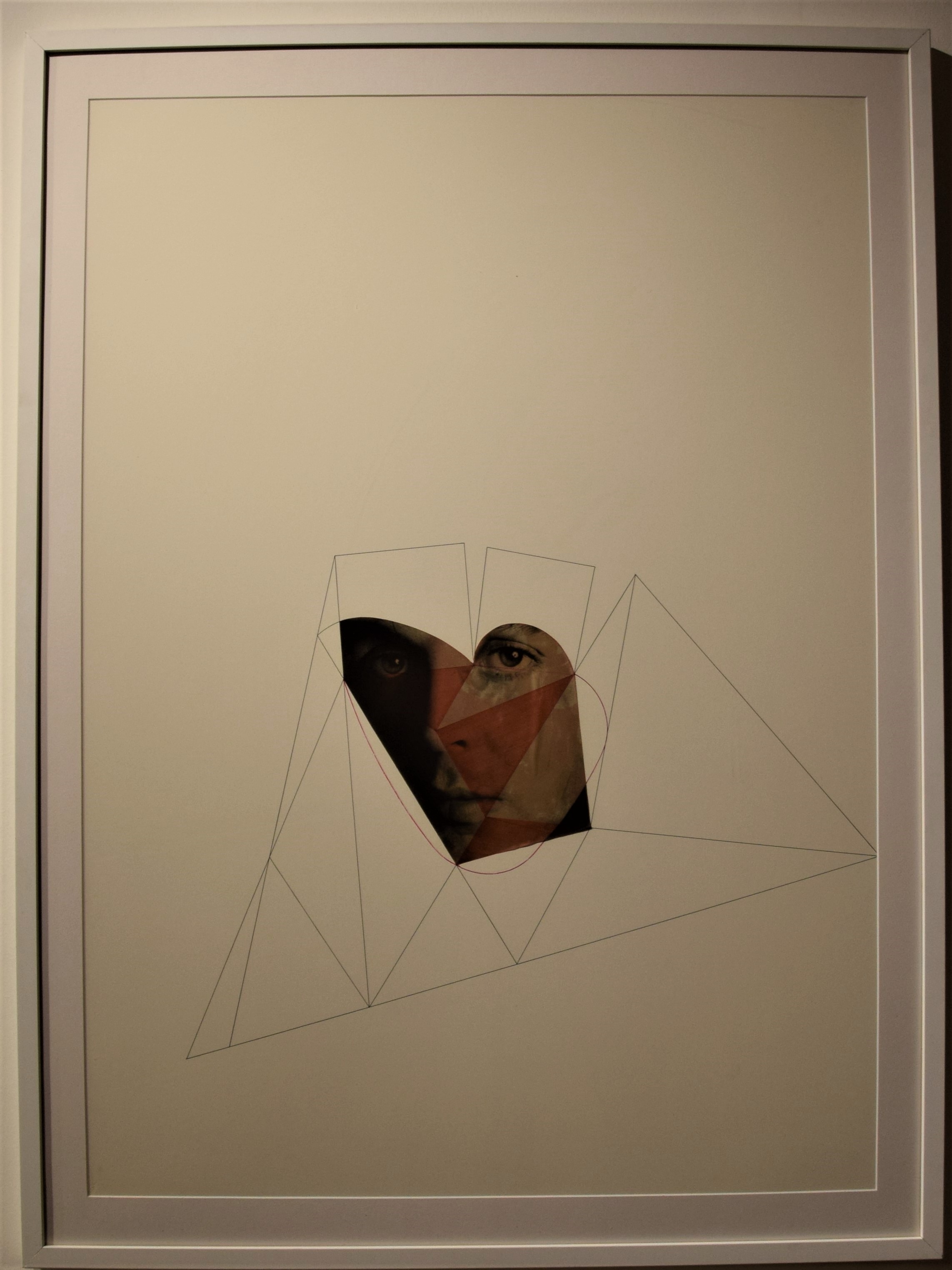 Beatles G. H, soggetto astratto (collage) di Devalle Beppe (XX)