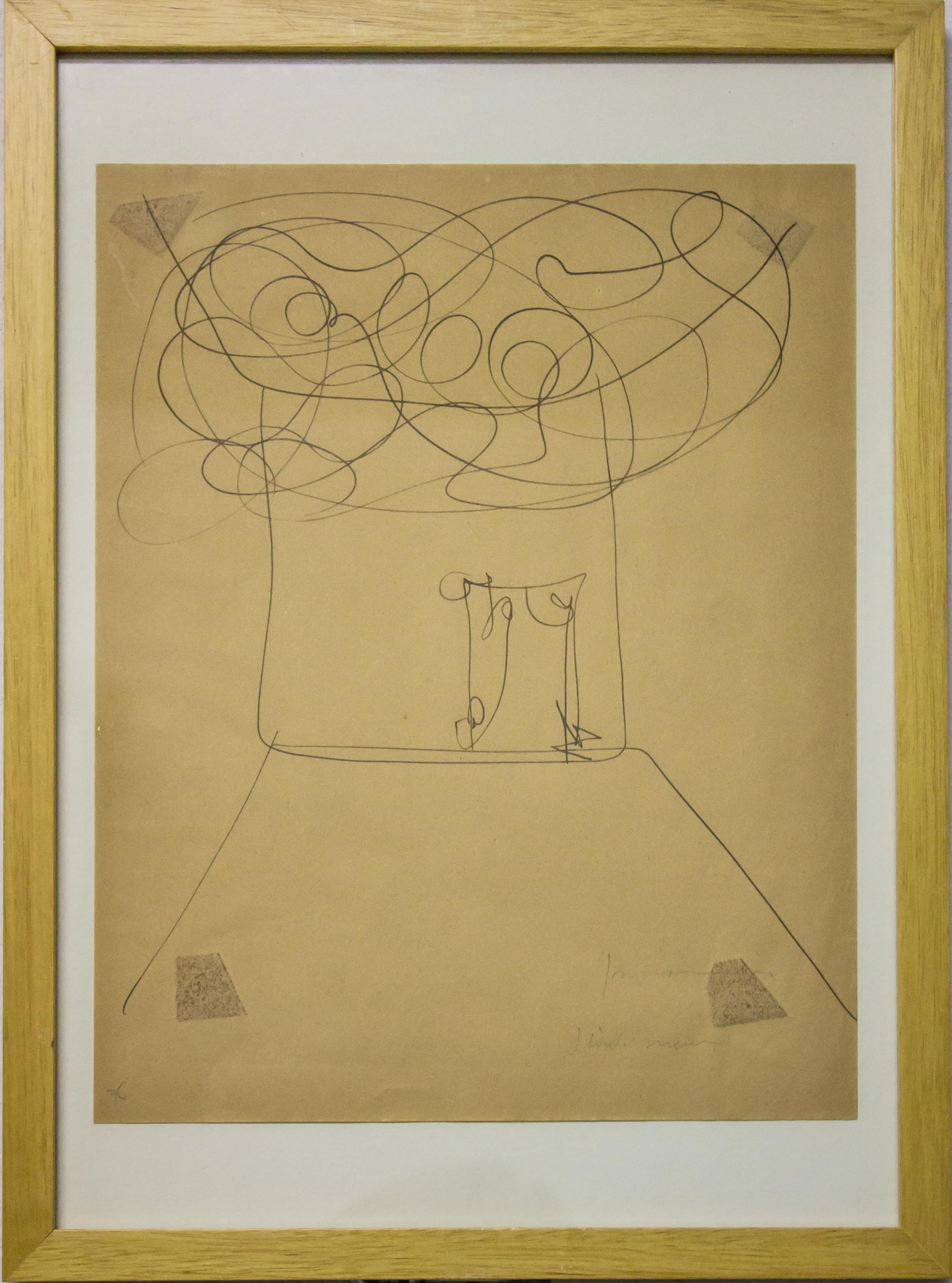 Ambiente spaziale, Soggetto atratto (disegno) di Fontana Lucio (XX)