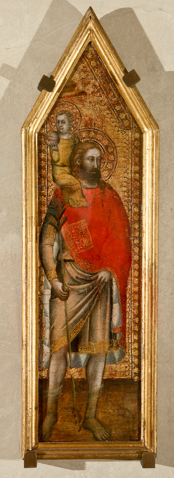 San Cristoforo (dipinto) di Daddi Bernardo (attribuito) - ambito fiorentino (XIV)