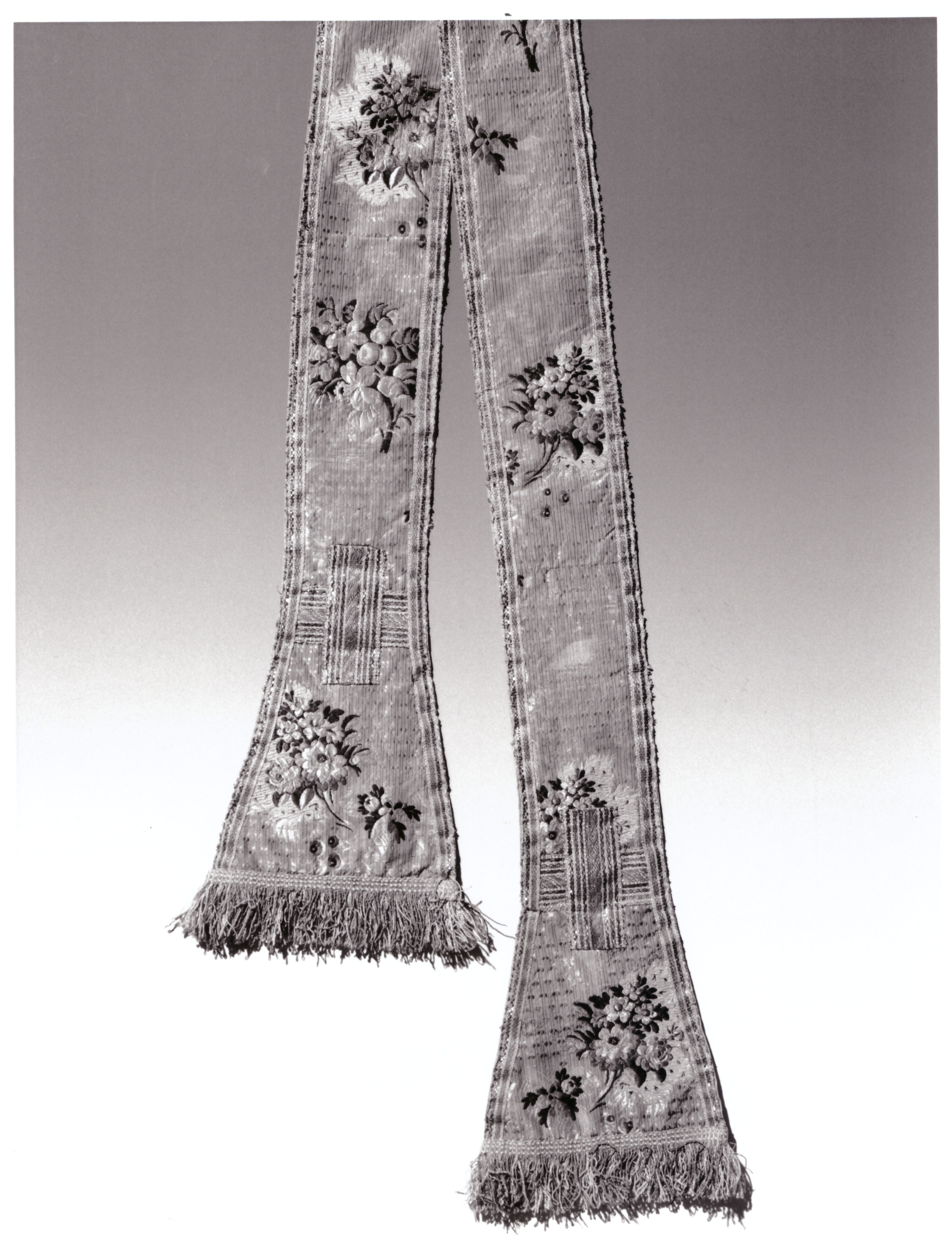 stola - manifattura francese, manifattura italiana (seconda metà XVIII)